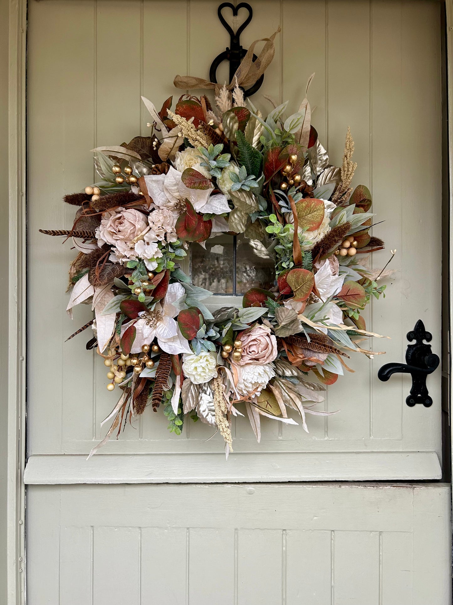 winter artificial wreath (FREE P&P)