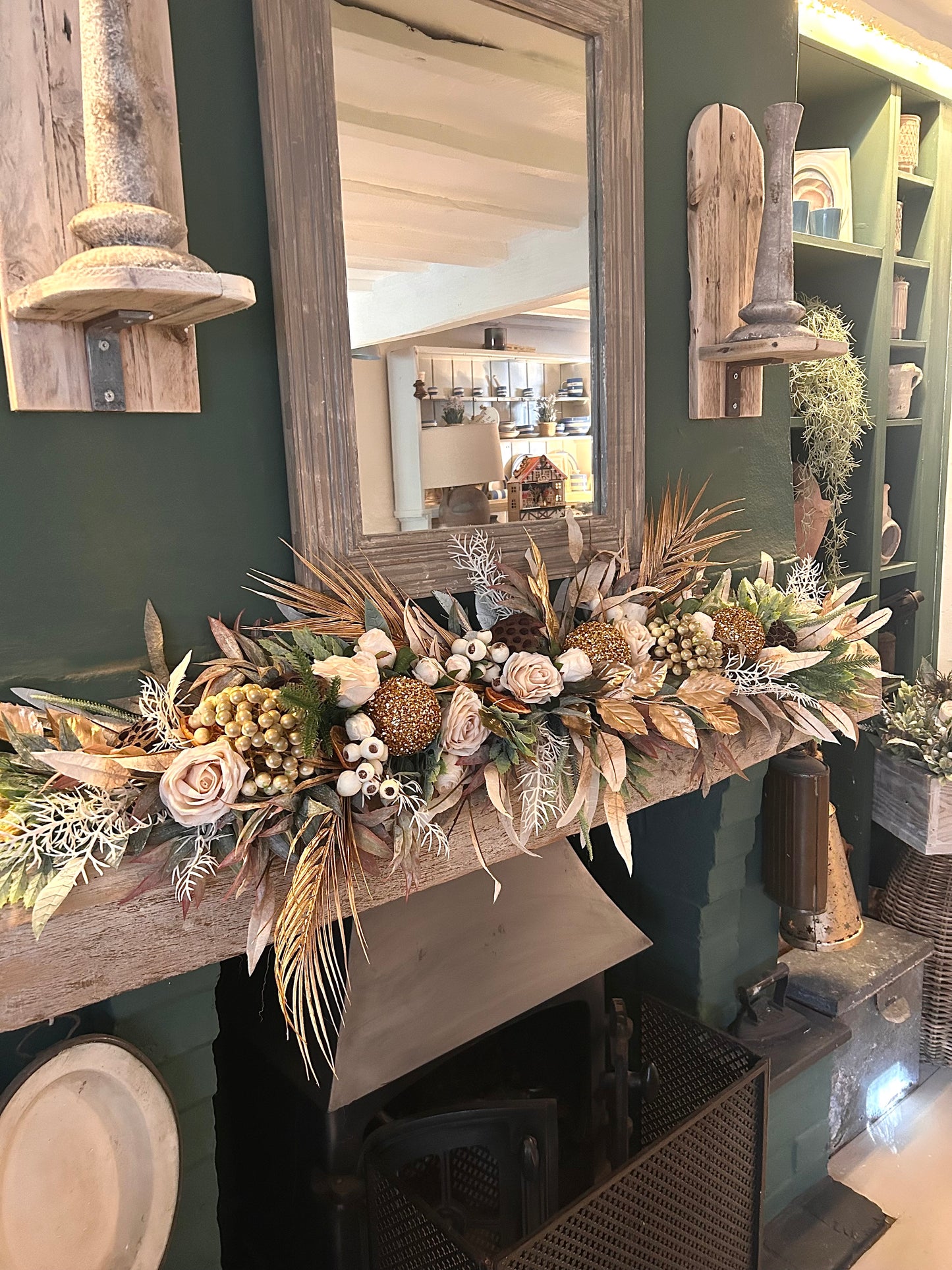 “GOLD SPICE” Christmas garland (FREE P&P)