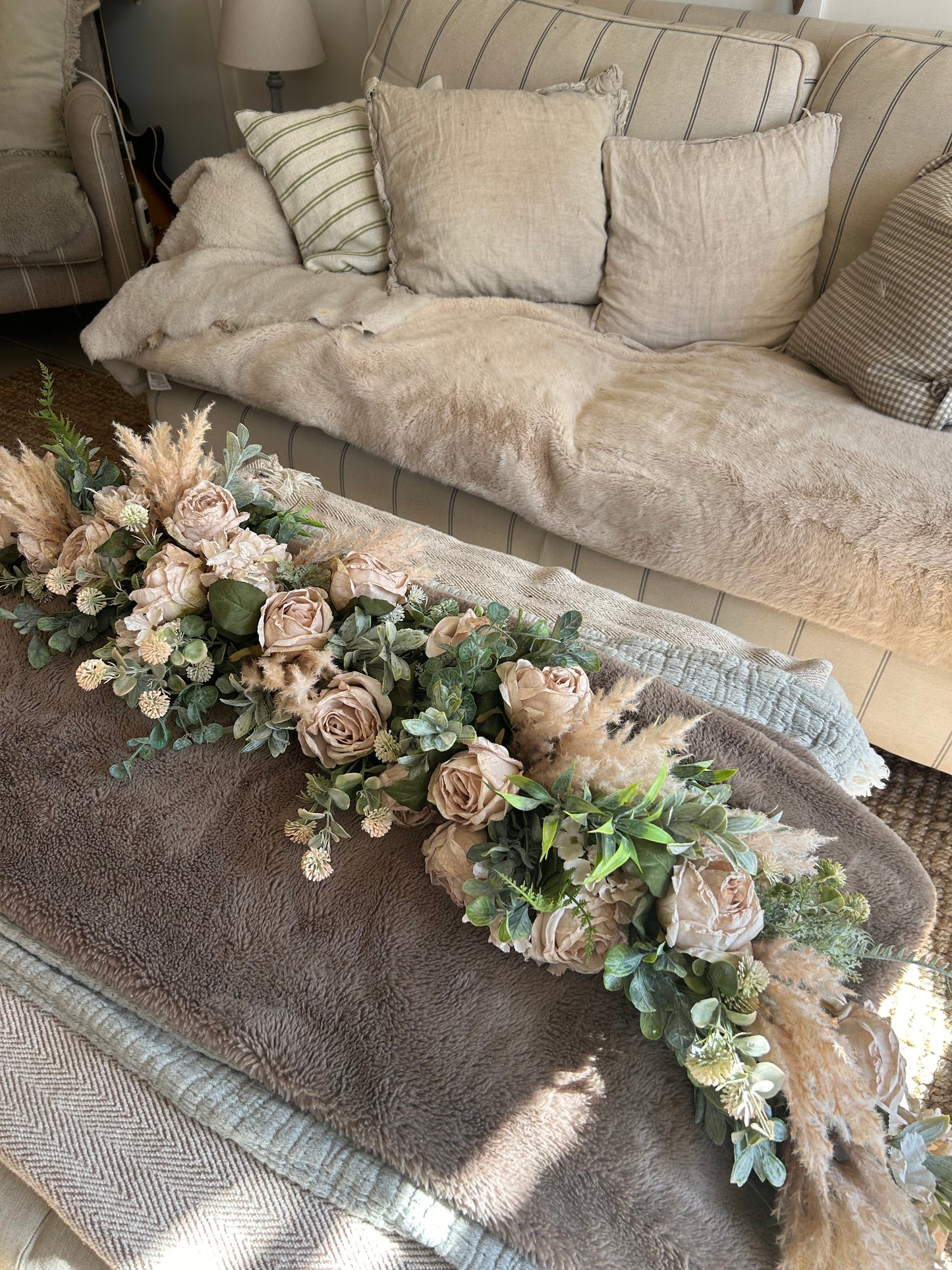 Pampas oats garland (FREE P&P)