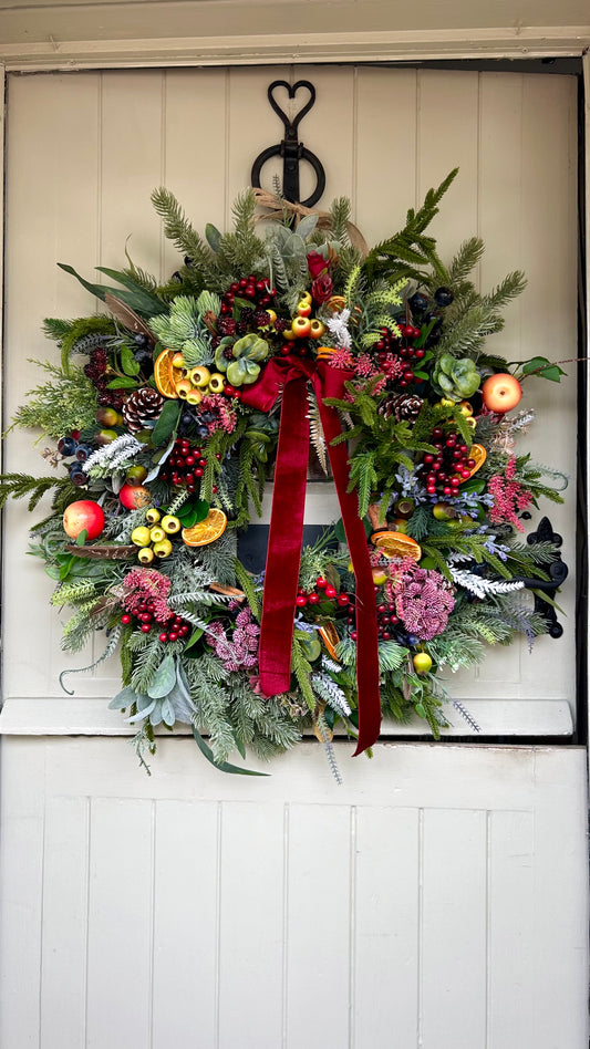“DECADENCE “Christmas wreath (FREE P&P)