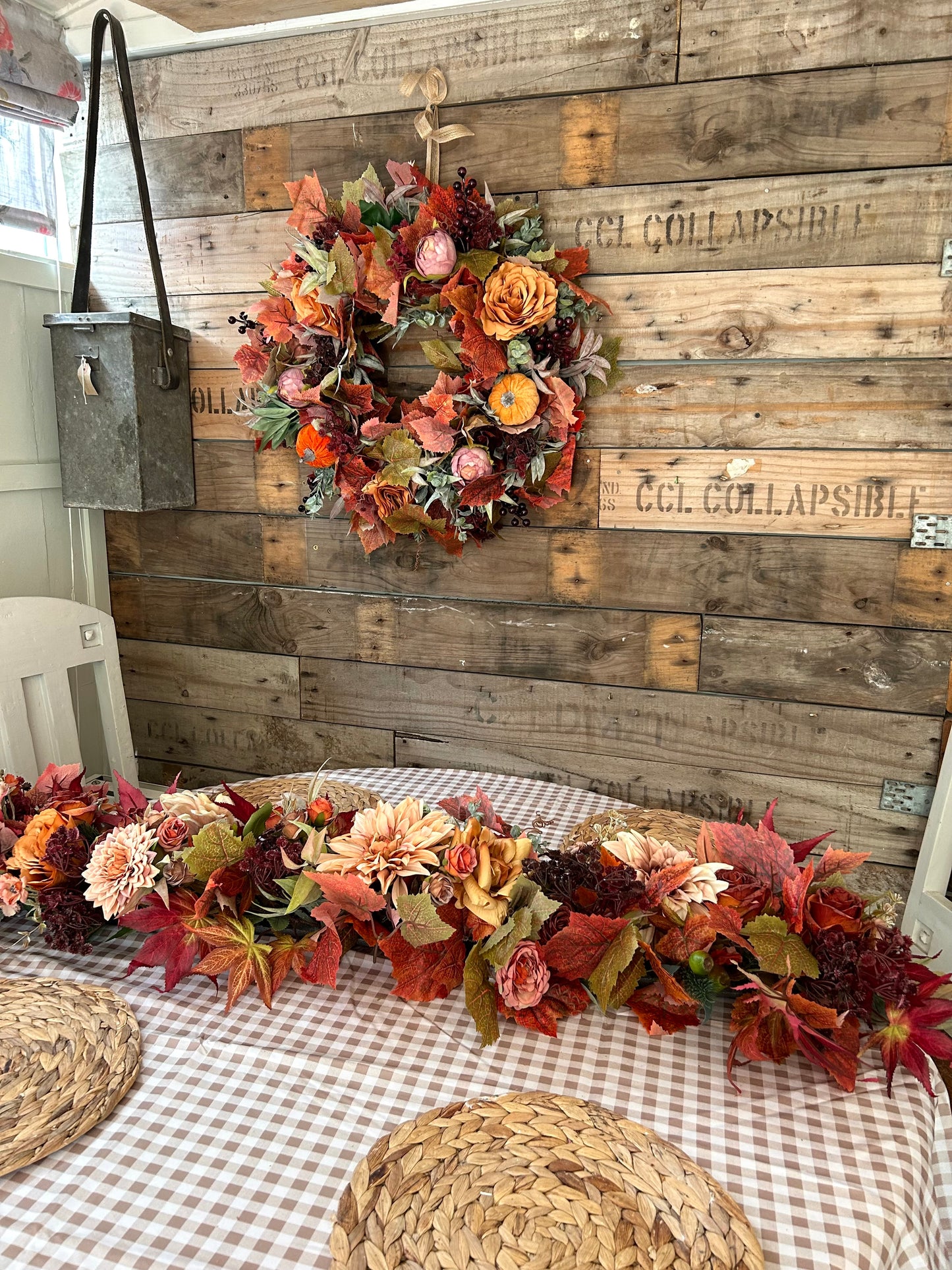 “PIA” autumn garland (optional sizes) FREE P&P