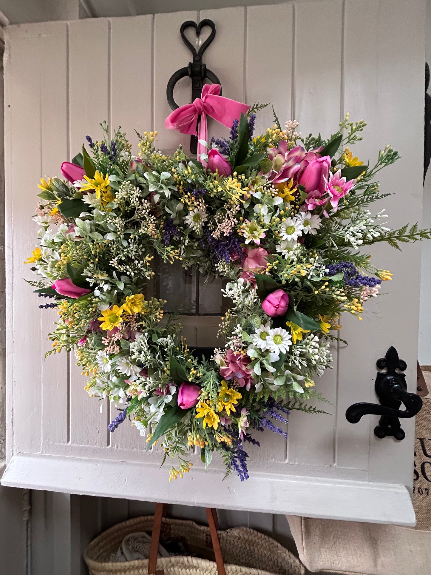 “SALLY” heart faux wreath (free P&P)