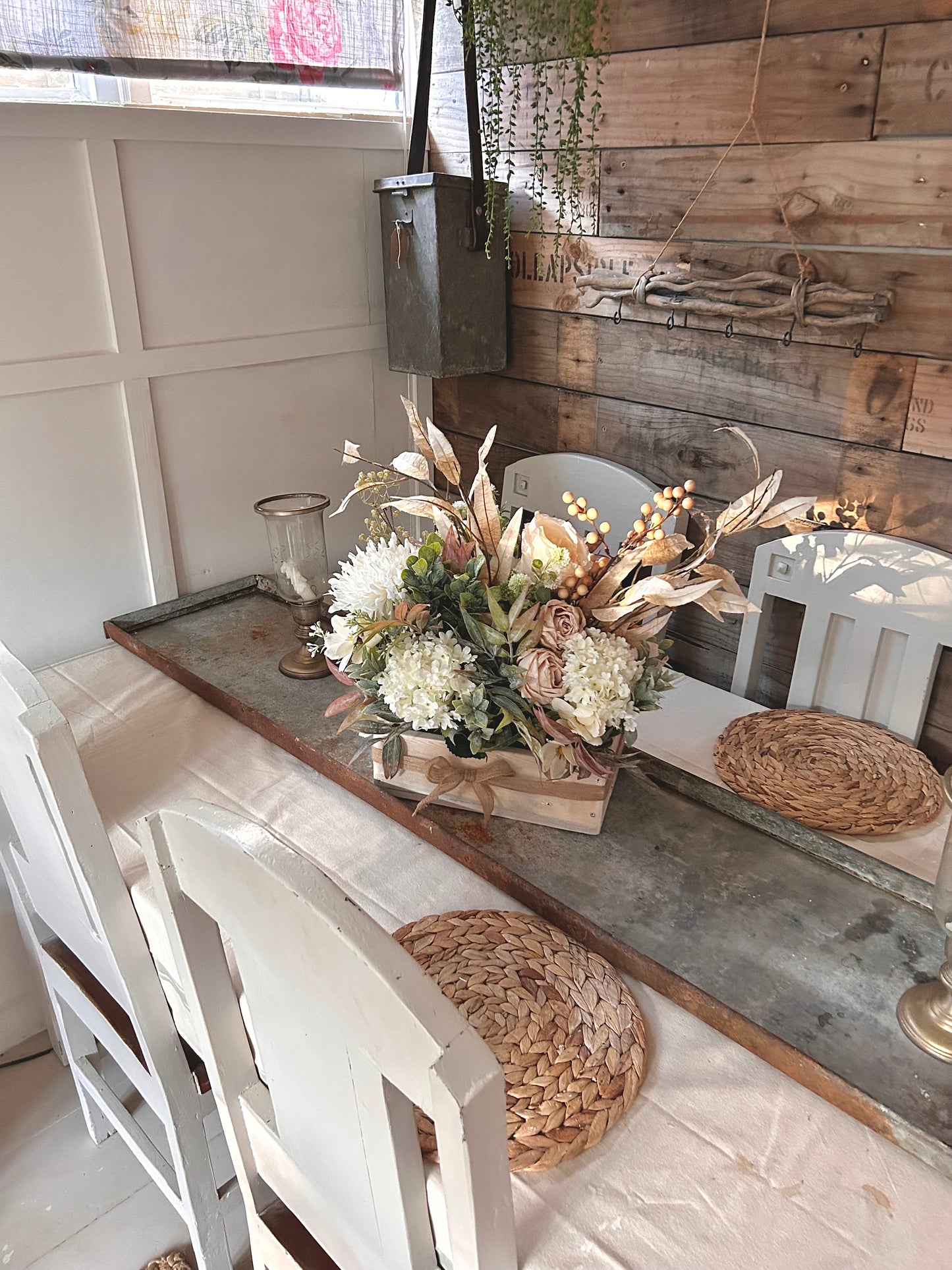 rustic  (TROUGH FLOWER BOX) FREE P&P