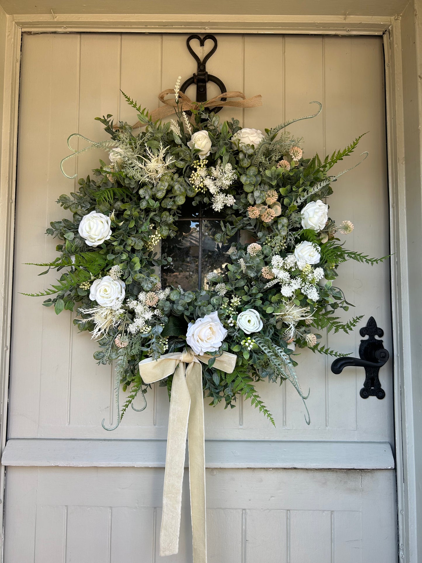 “YAZ” natural all year faux wreath (FREE P&P