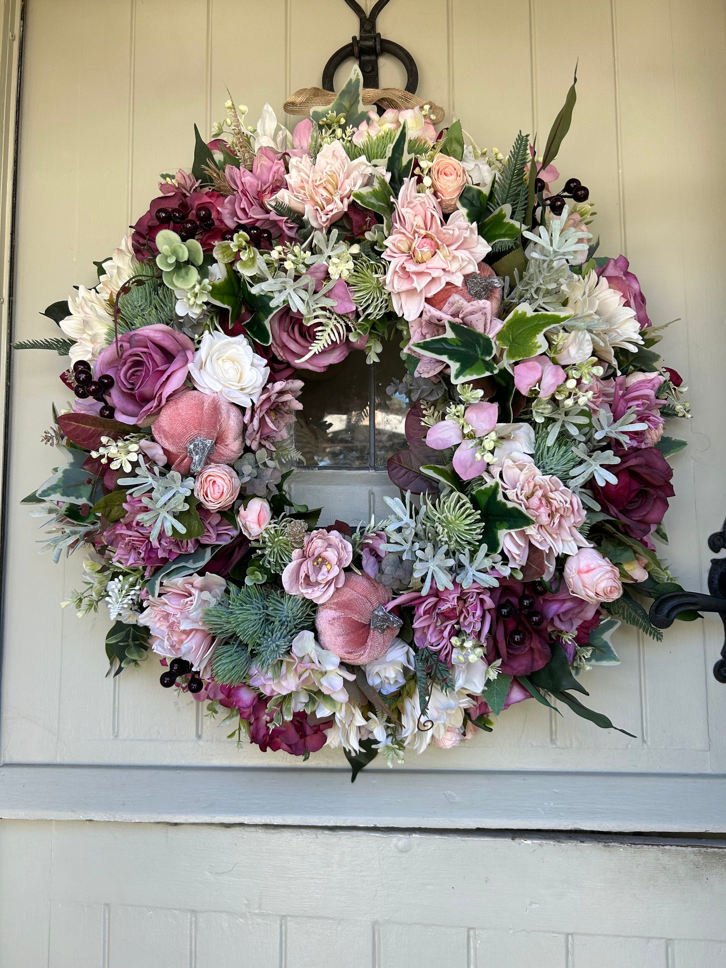 “JO” NEW autumn artificial wreath (FREE P&P)
