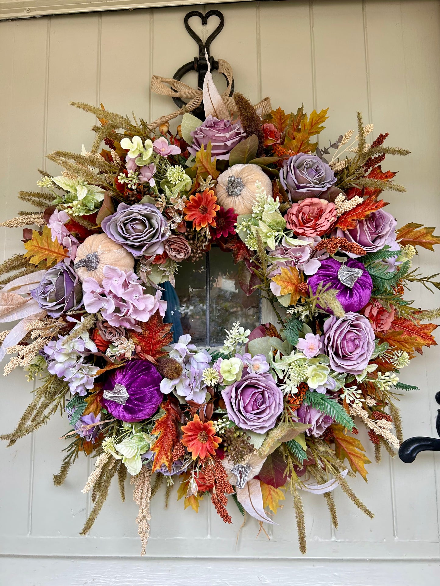 “BERYL” autumn artificial wreath (FREE P&P)