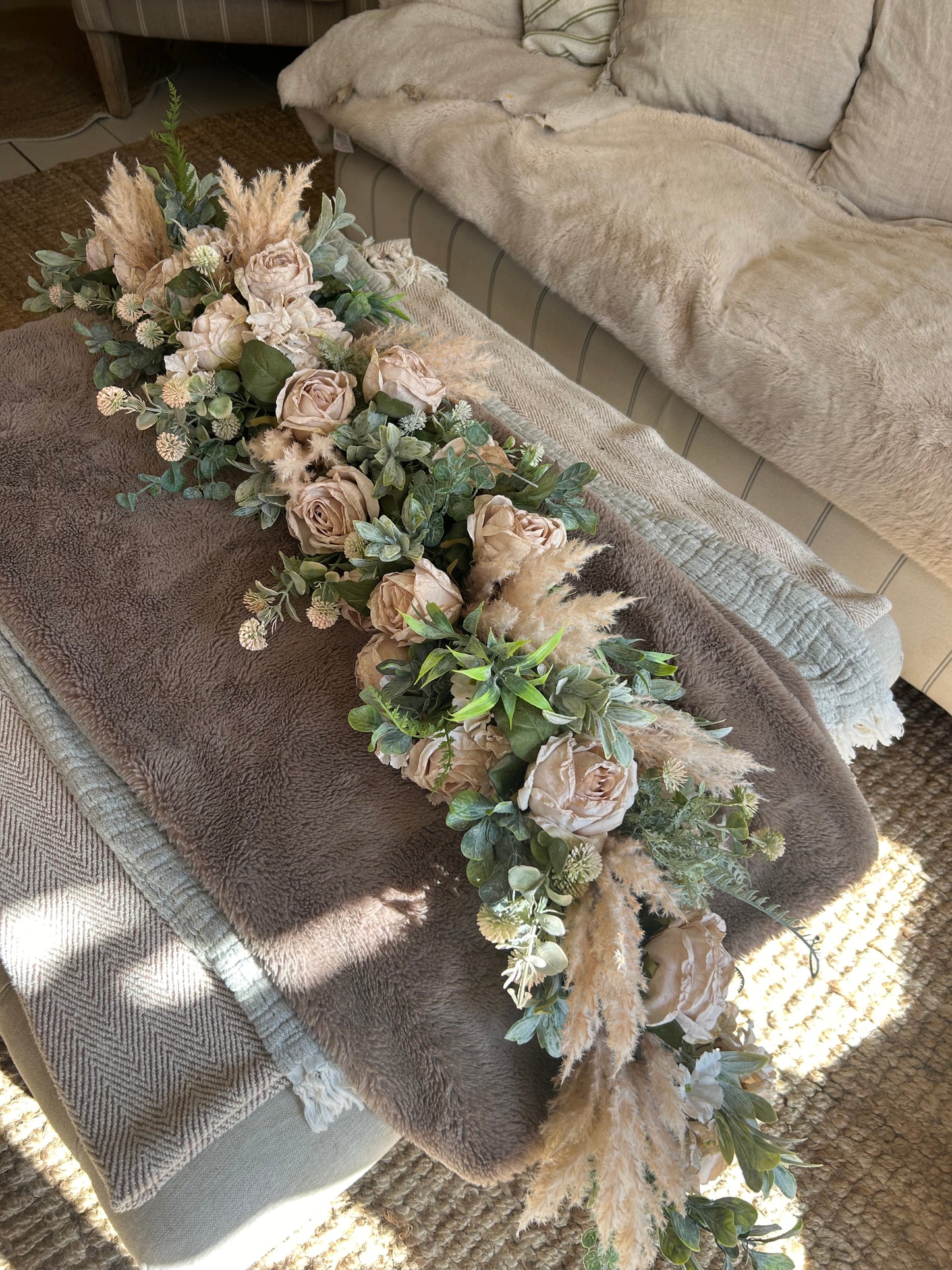 Pampas oats garland (FREE P&P)