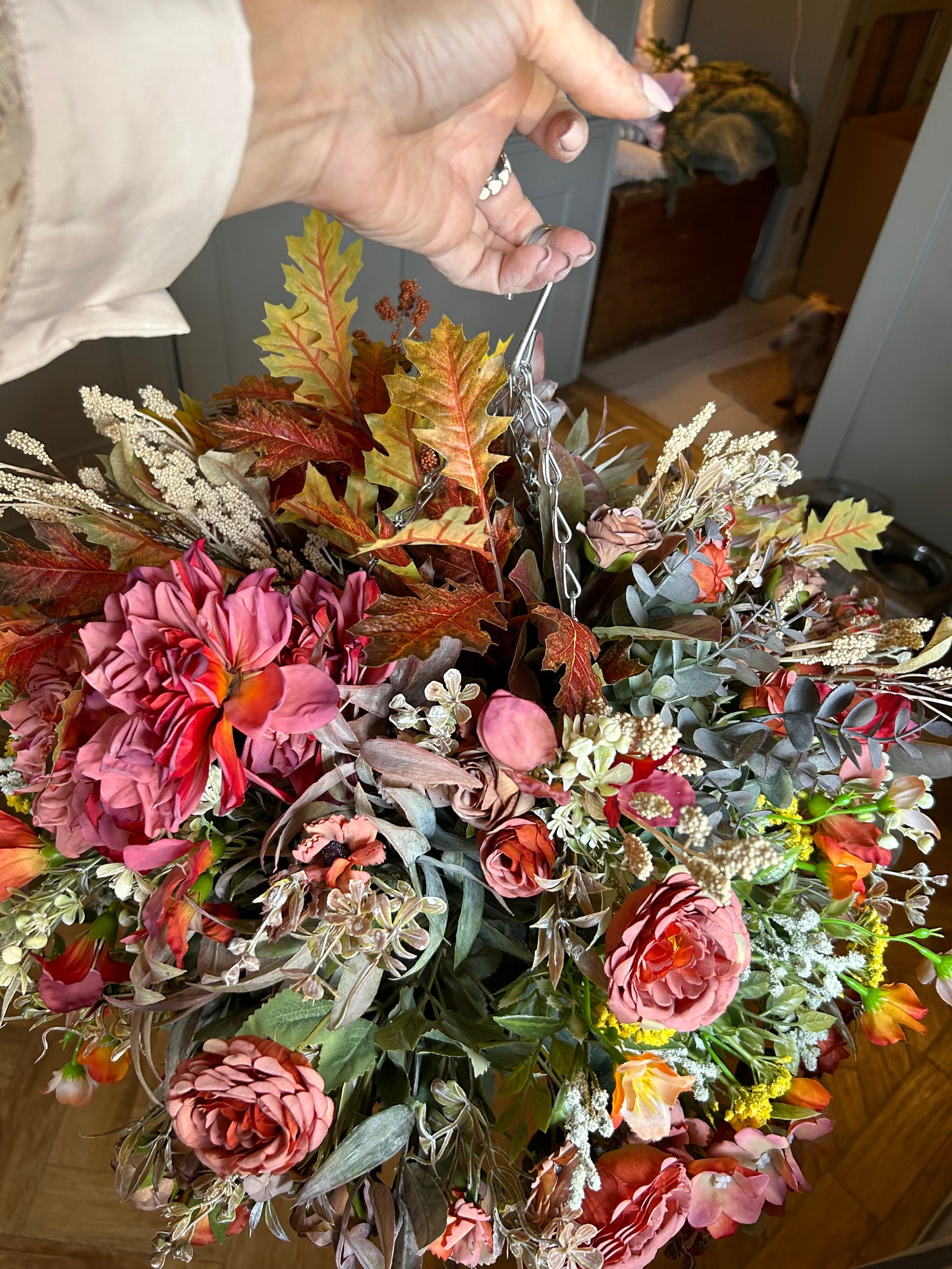 “BETTY” (autumn) hanging basket