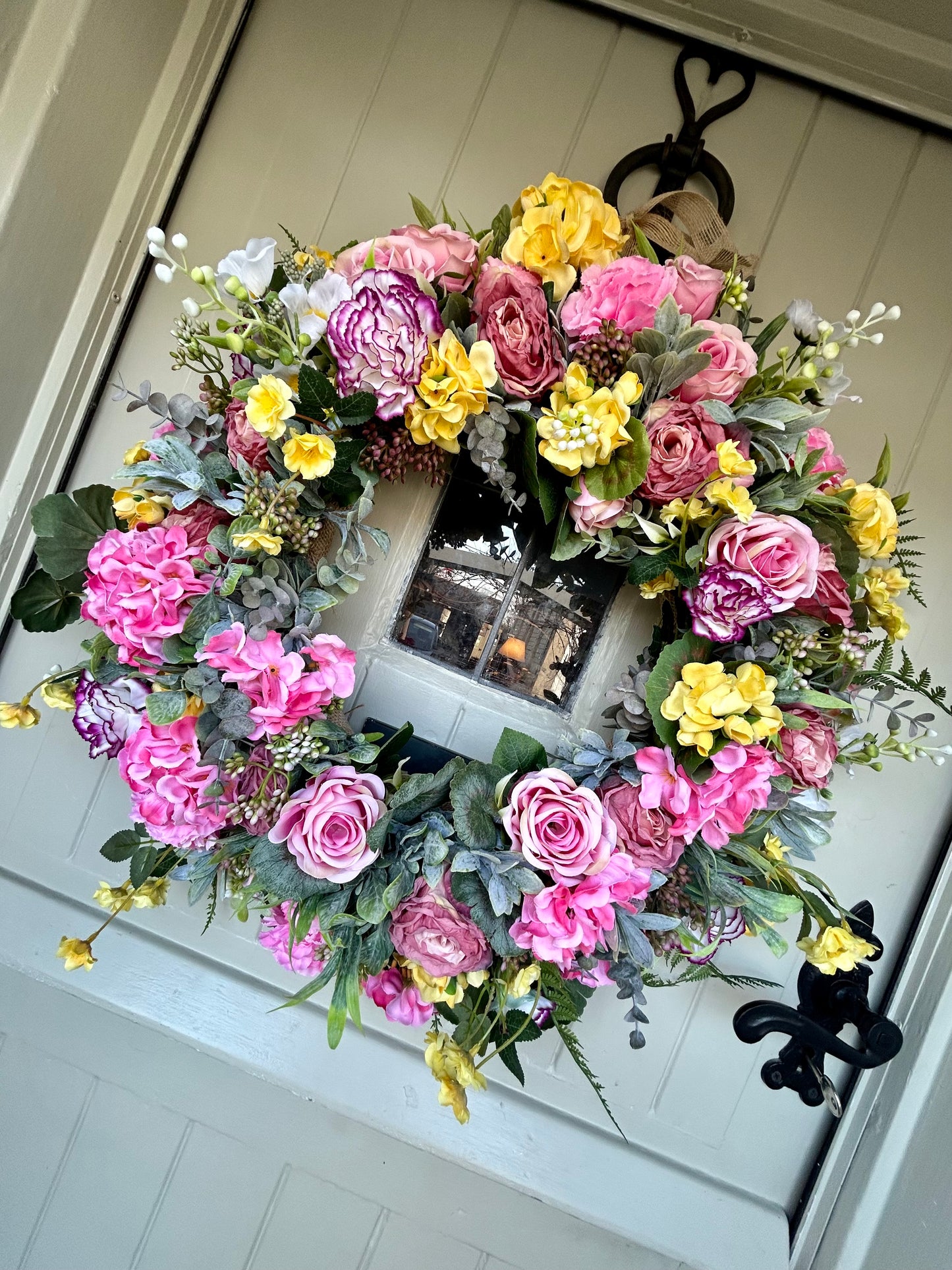“GLADYS” summer faux wreath (FREE P&P