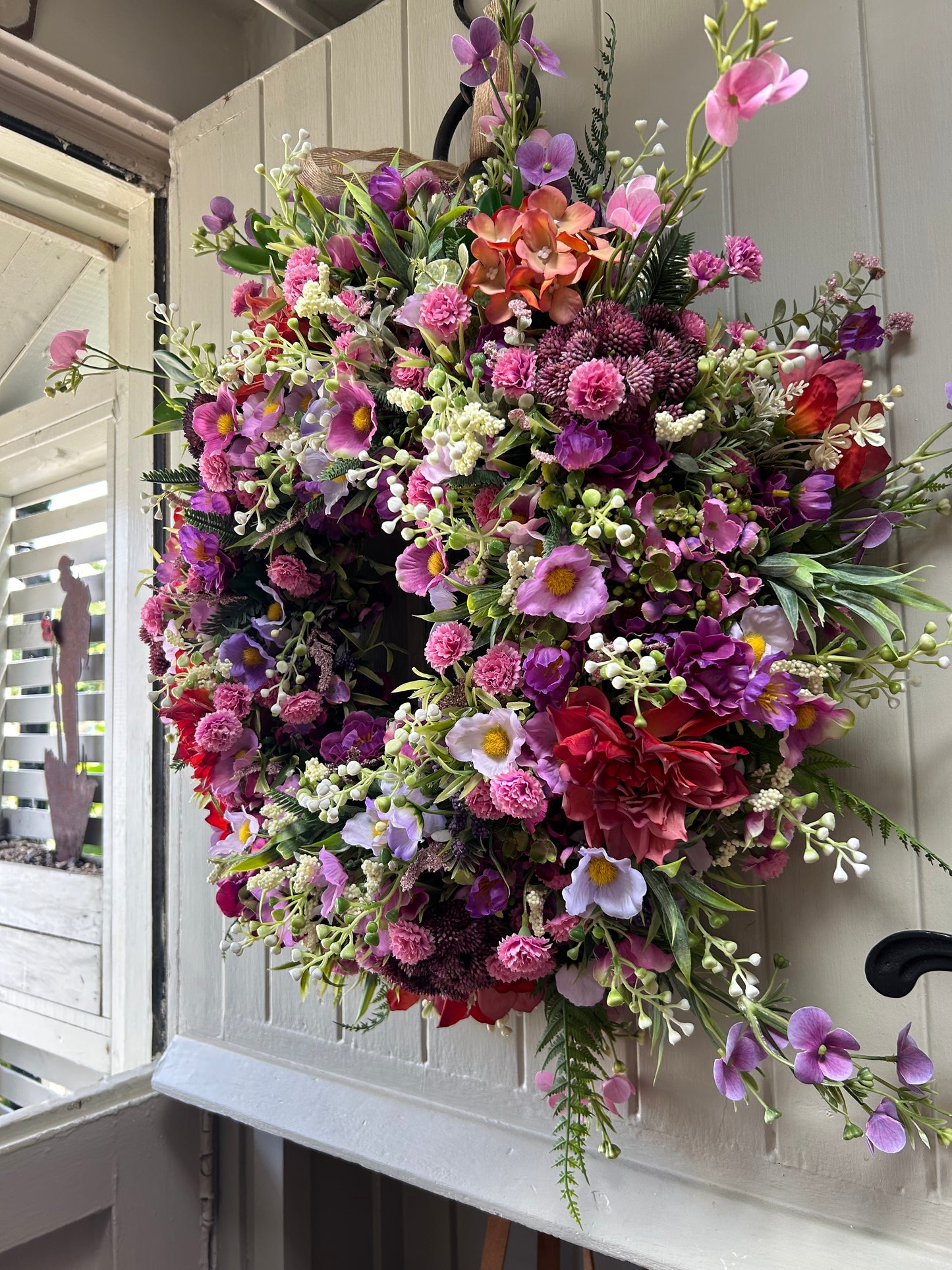 “HARTLEY” ARTIFICIAL wreath (FREE P&P