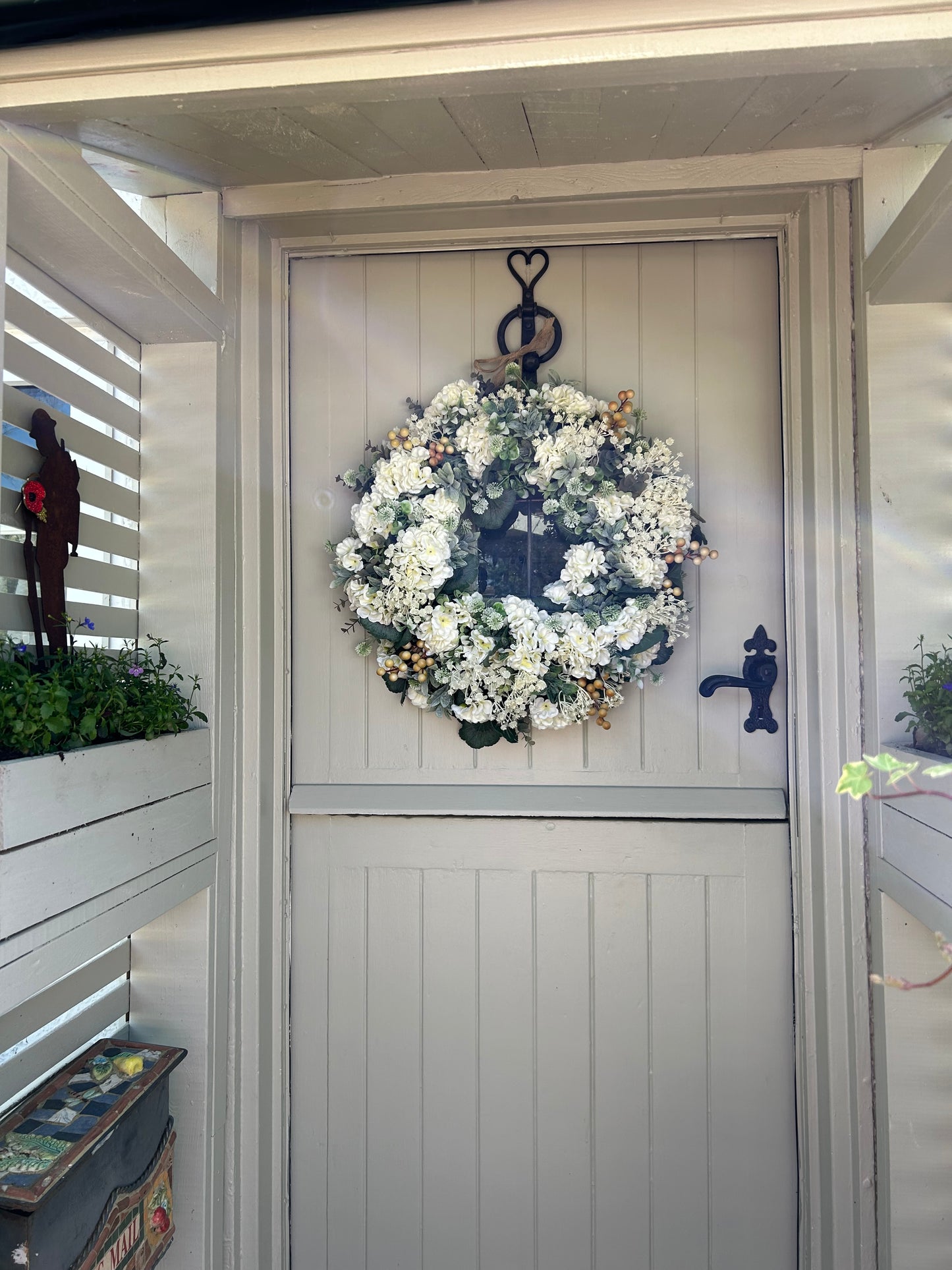 “MANDY” Summer artificial wreath (FREE P&P)