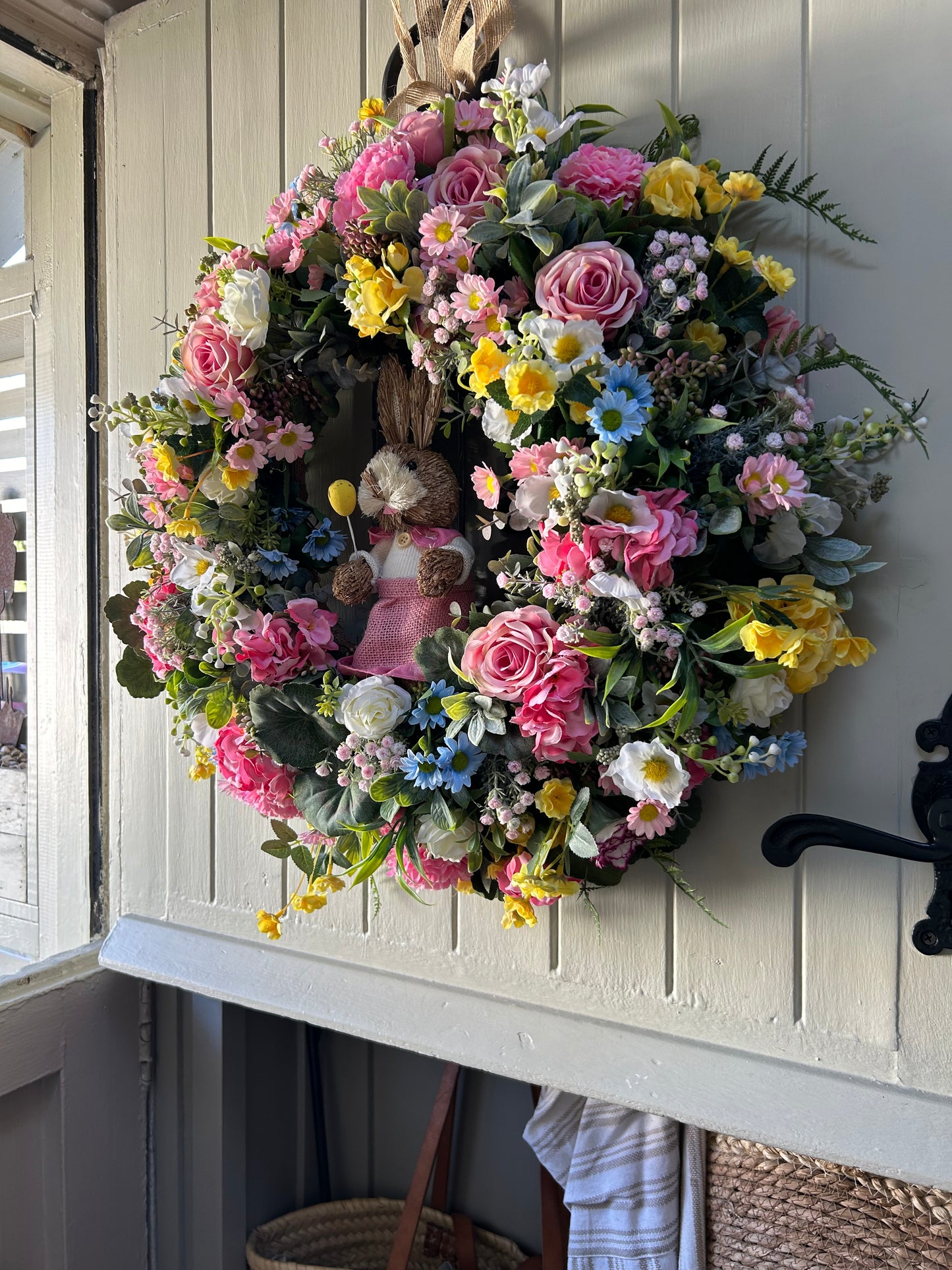 “BUNNY” spring wreath limited addition wreath( free P&P)
