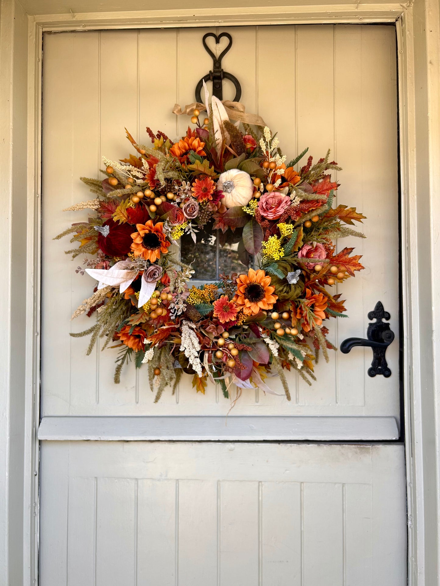 “HEIDI” autumn artificial wreath (FREE P&P)