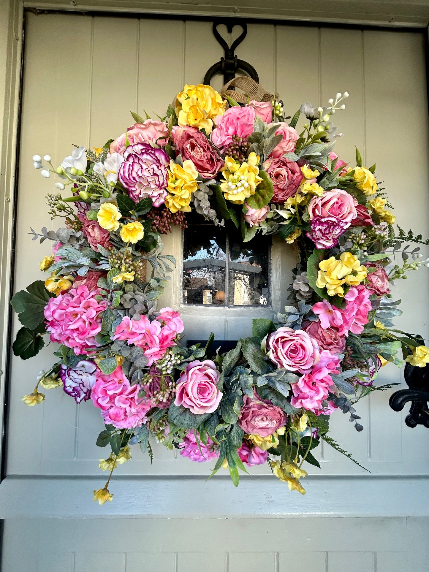 “GLADYS” summer faux wreath (FREE P&P