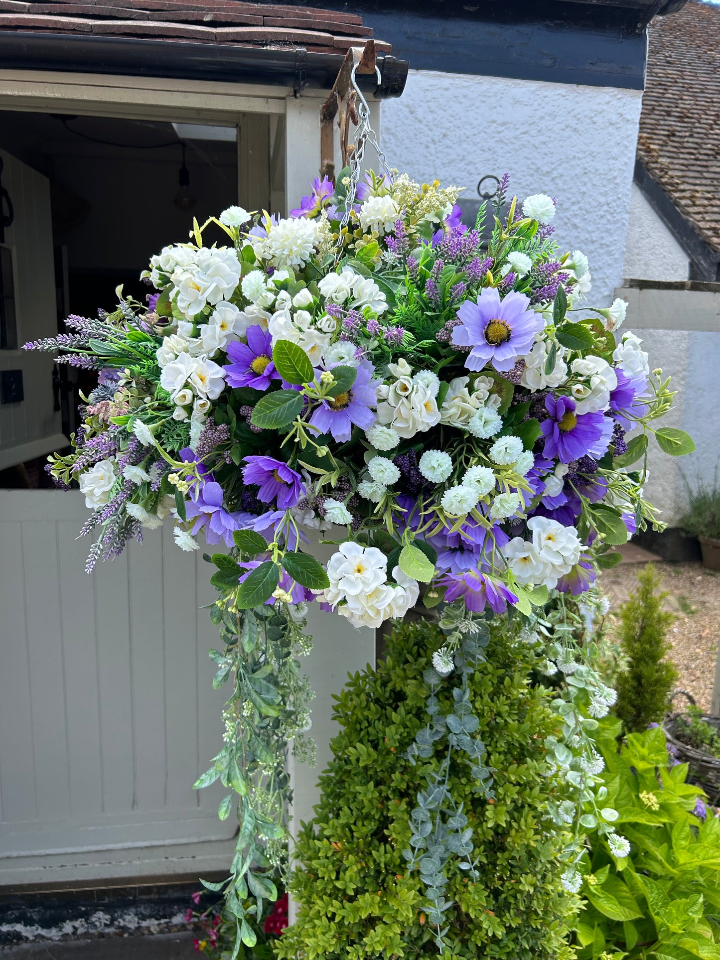 “Lauren” Luxury artificial hanging basket (FREE P&P)