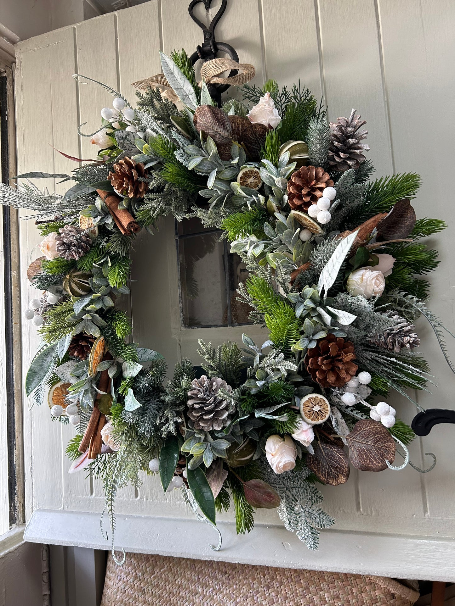 “FENTON” luxury christmas faux wreath (FREE P&P)