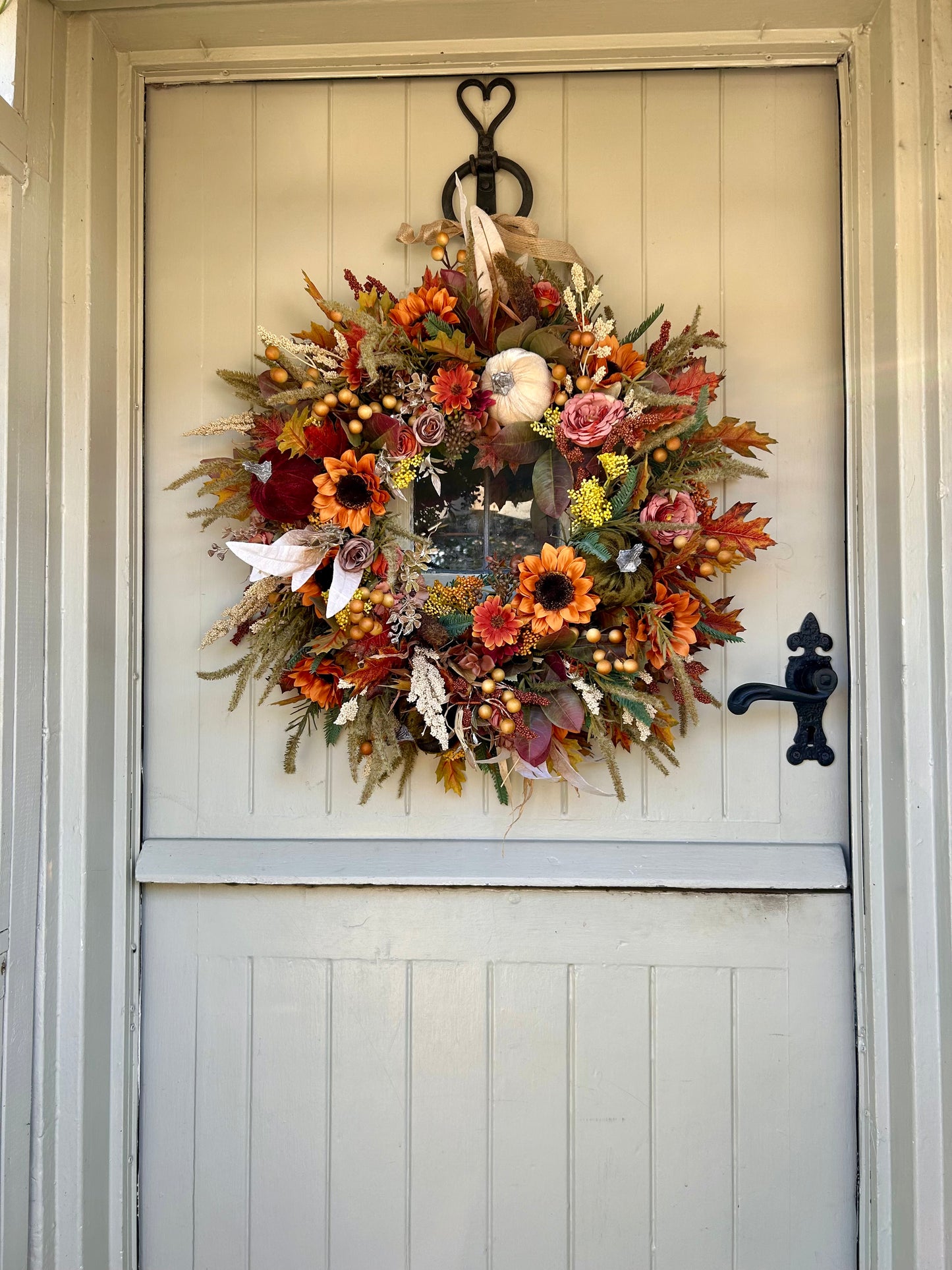 “HEIDI” autumn artificial wreath (FREE P&P)