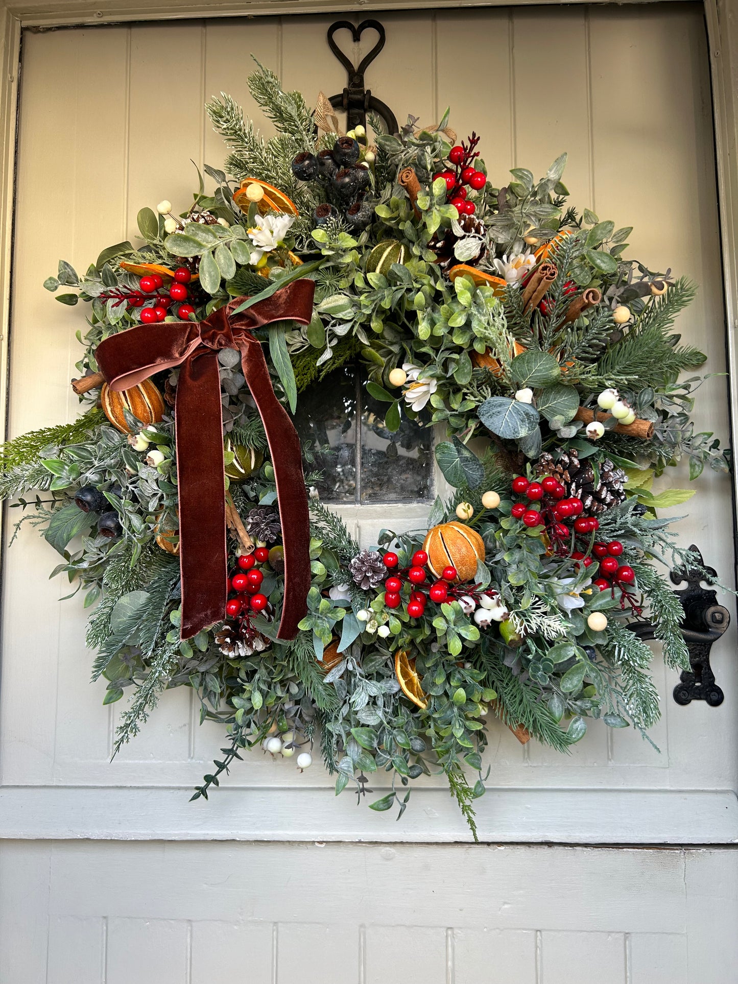 “NIAMPH” limited edition winter artificial wreath (FREE P&P)