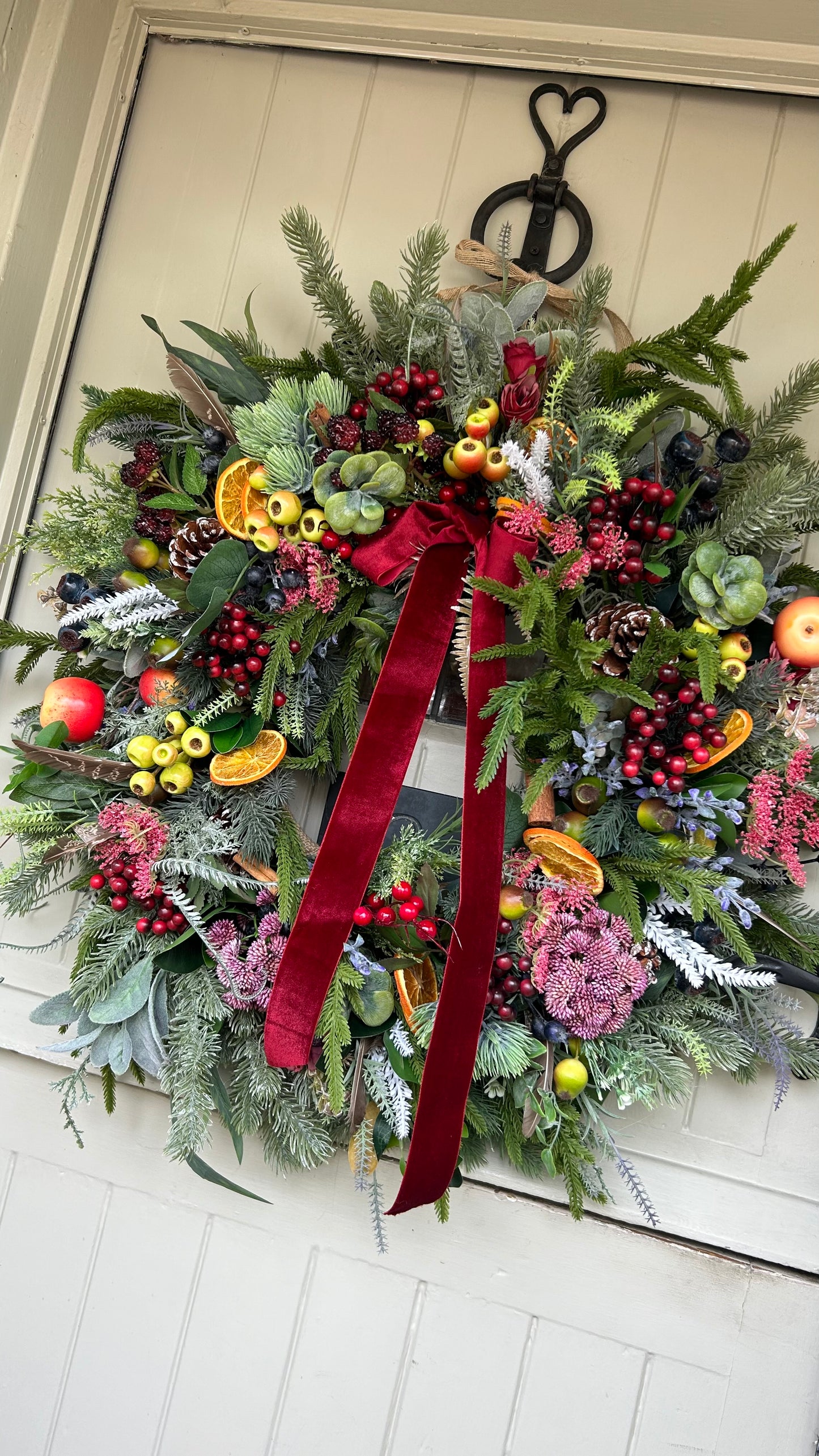 “DECADENCE “Christmas wreath (FREE P&P)