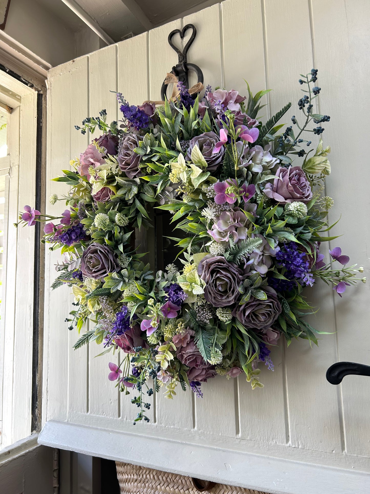 “KACEY” artificial wreath (FREE P&P