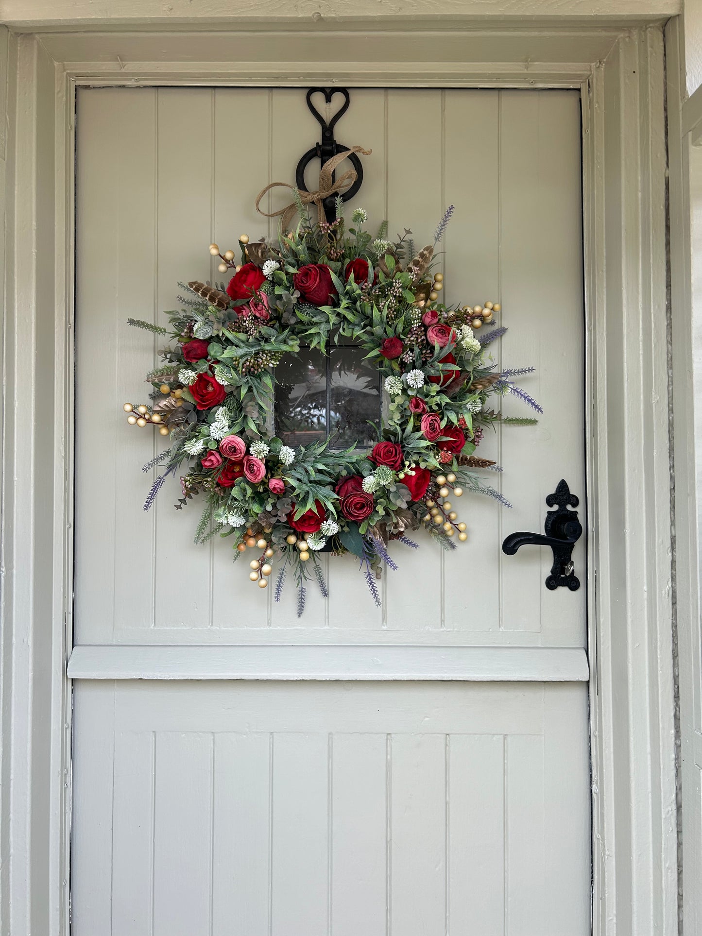 “DARCEY” artificial wreath (FREE P&P)