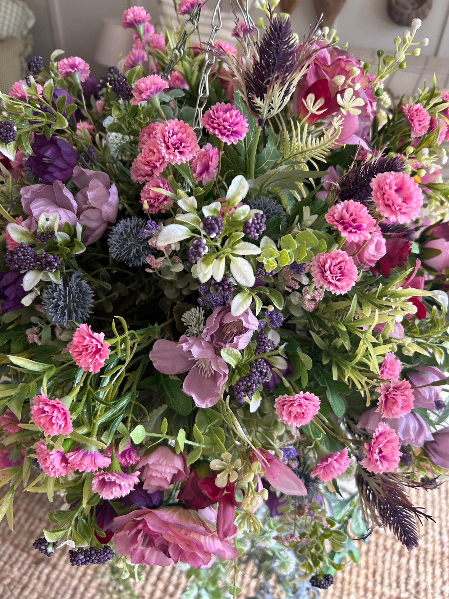 “SOPHIE” restock (Luxury artificial hanging basket FREE P&P)