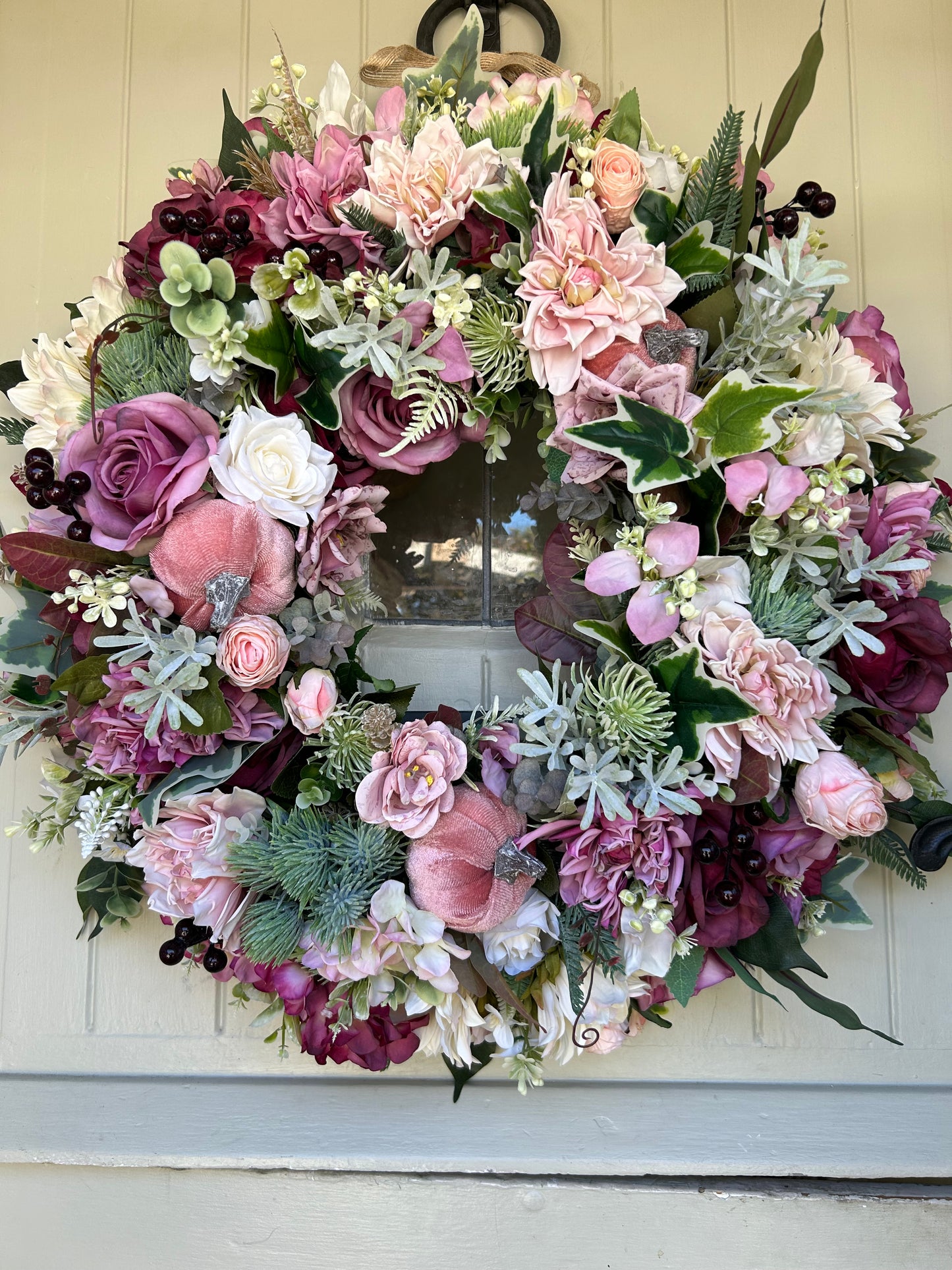 “JO” NEW autumn artificial wreath (FREE P&P)