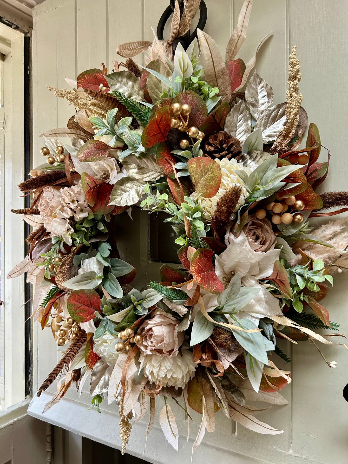 winter artificial wreath (FREE P&P)
