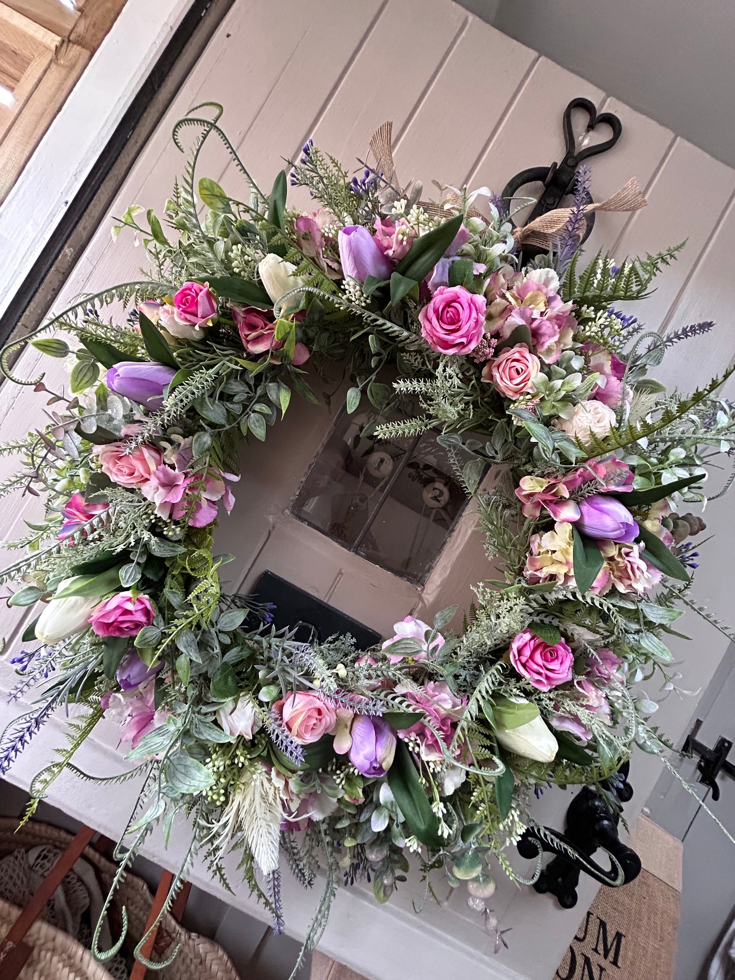 “KYLIE” faux wreath (FREE P&P)