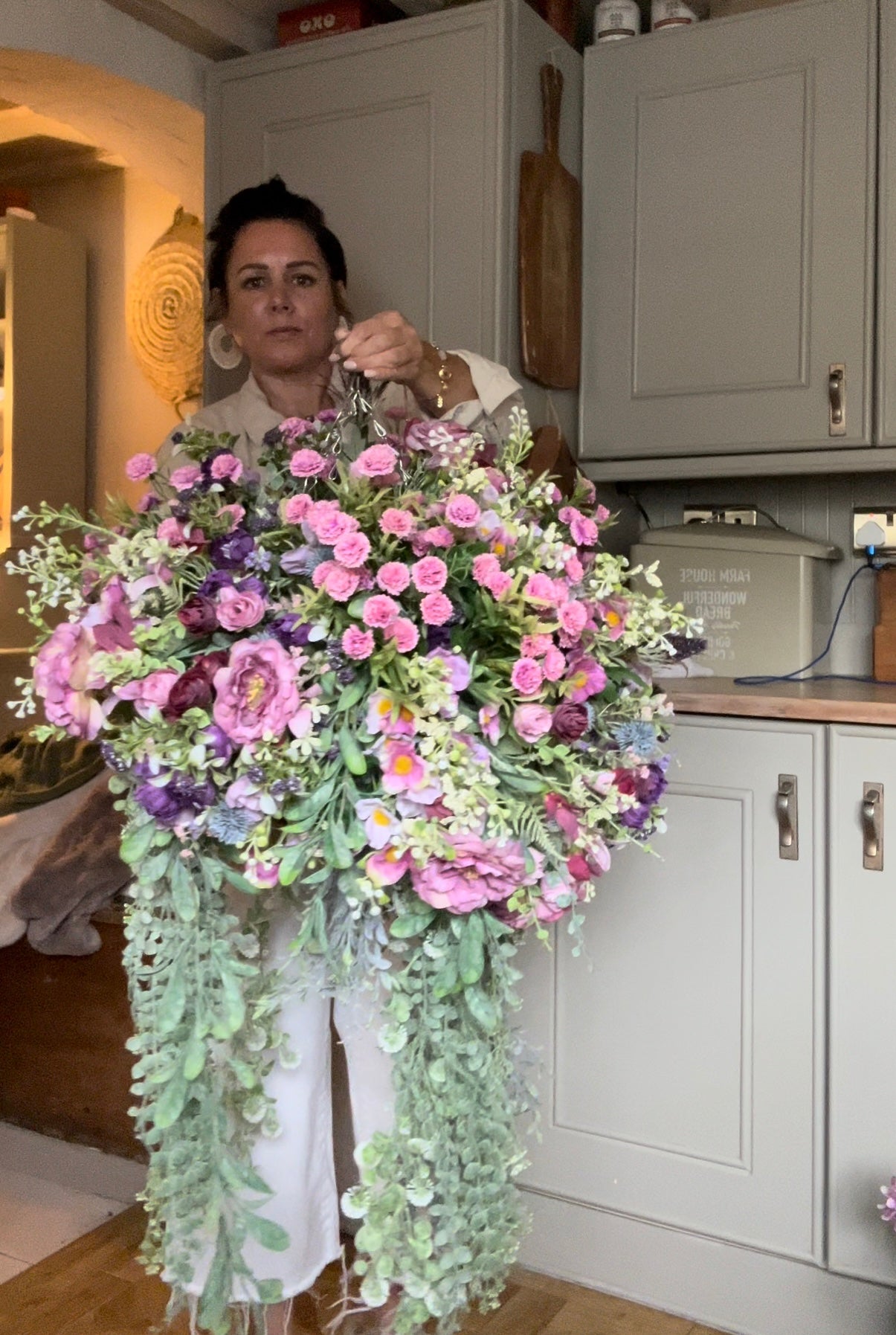 “SOPHIE” restock (Luxury artificial hanging basket FREE P&P)