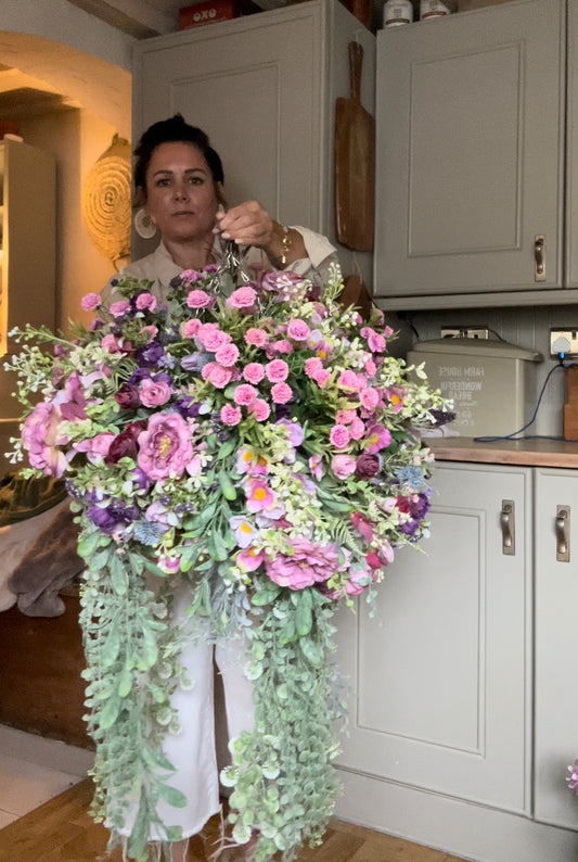 “SOPHIE” restock (Luxury artificial hanging basket FREE P&P)