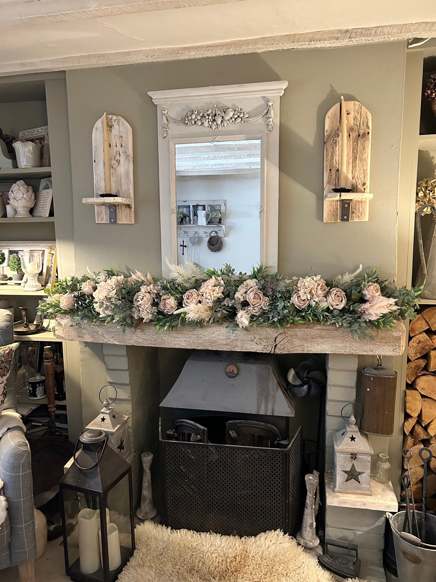 Pampas oats garland (FREE P&P)