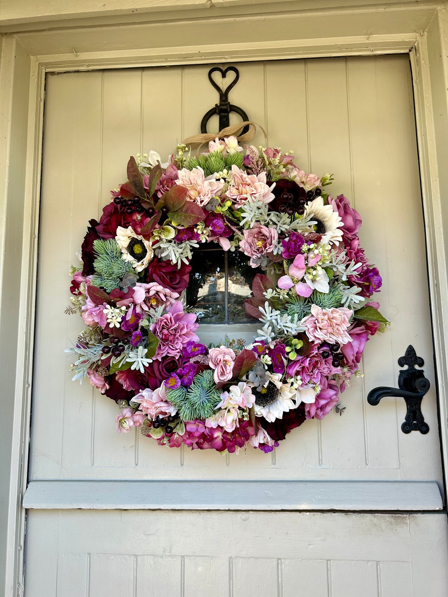 “ANNA” ARTIFICIAL wreath (FREE P&P)