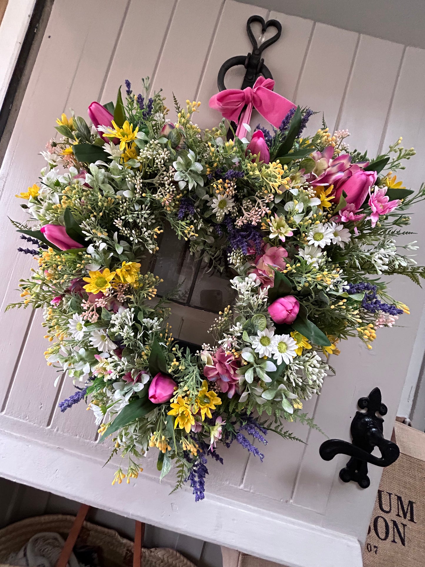 “SALLY” heart faux wreath (free P&P)