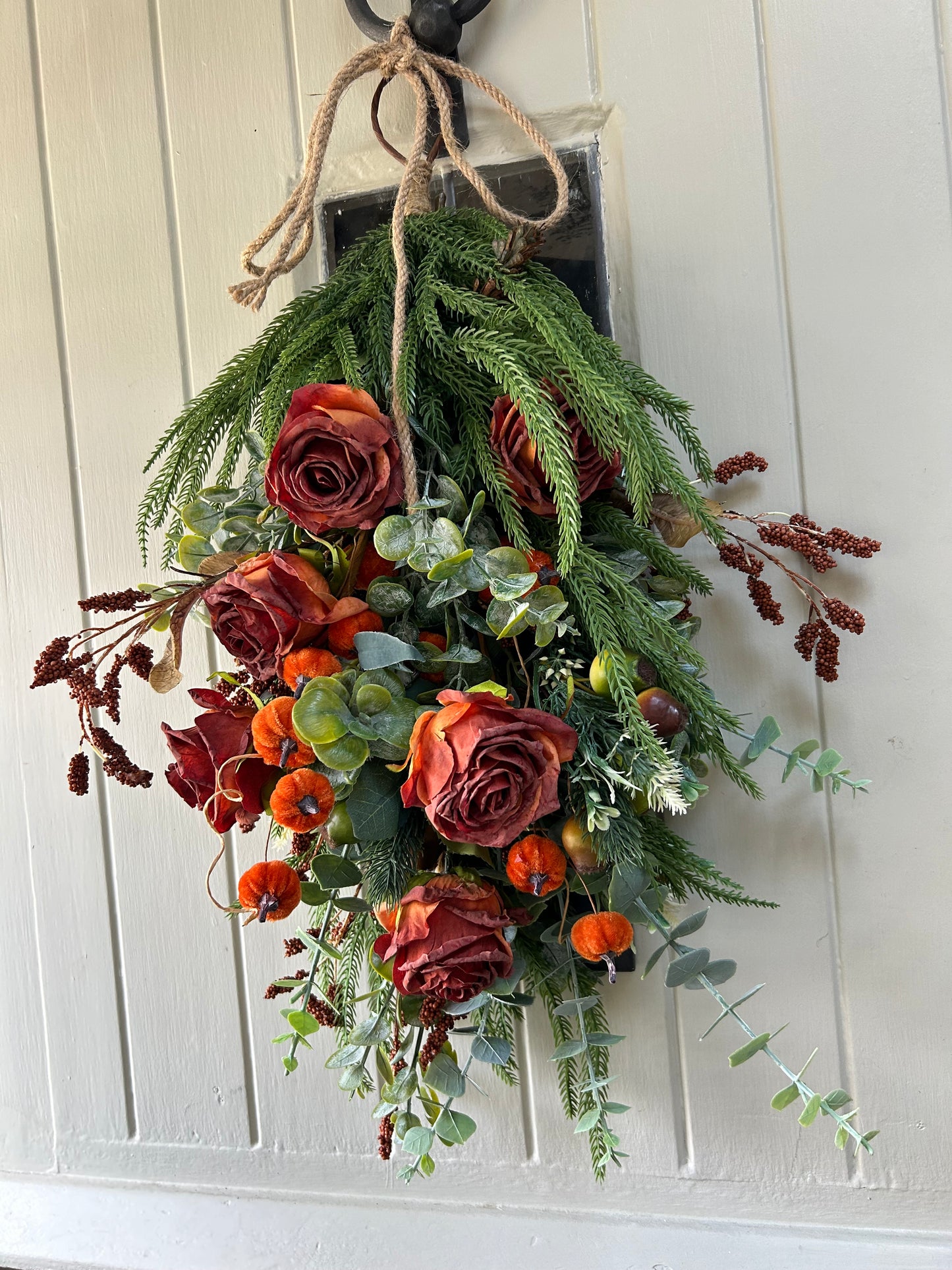 “TESSA” autumn swag artificial wreath (FREE P&P)