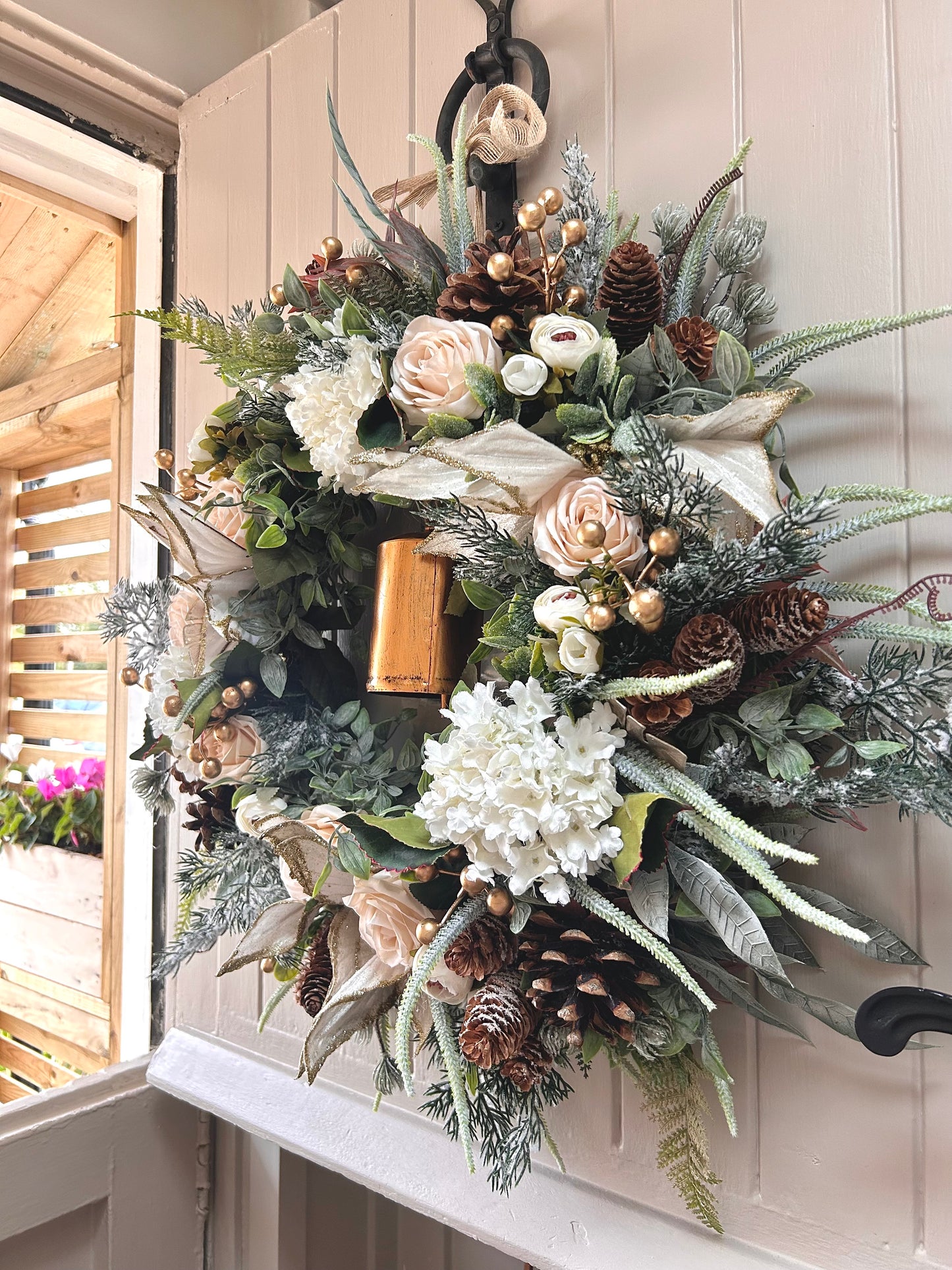 “CELINE” Christmas artificial wreath (FREE P&P)