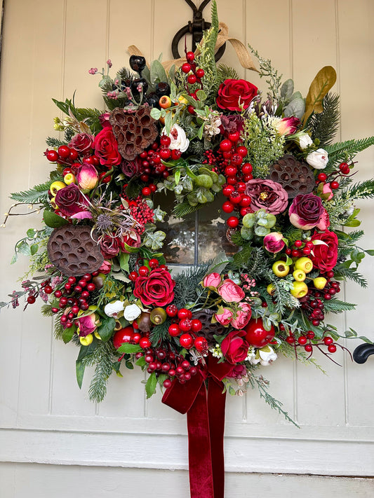 “KINGS BANQUET” Christmas wreath (FREE P&P) low stock