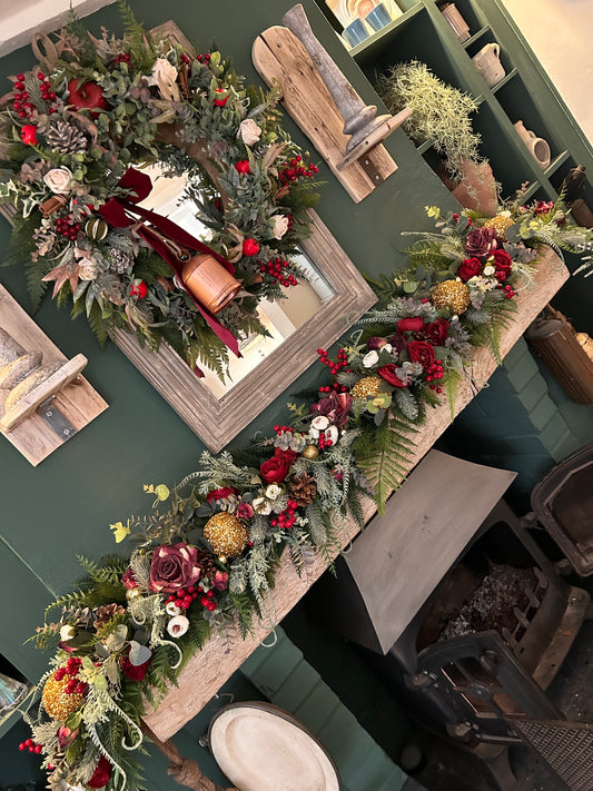 “SNOW WHITE” Christmas garland (FREE P&P)