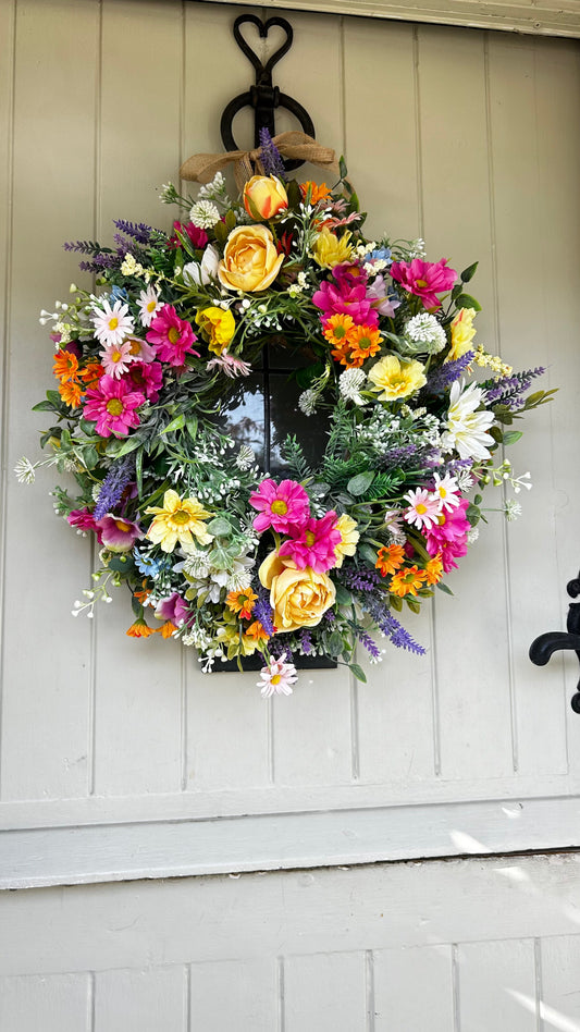 Summer artificial wreath (FREE P&P) (Copy)