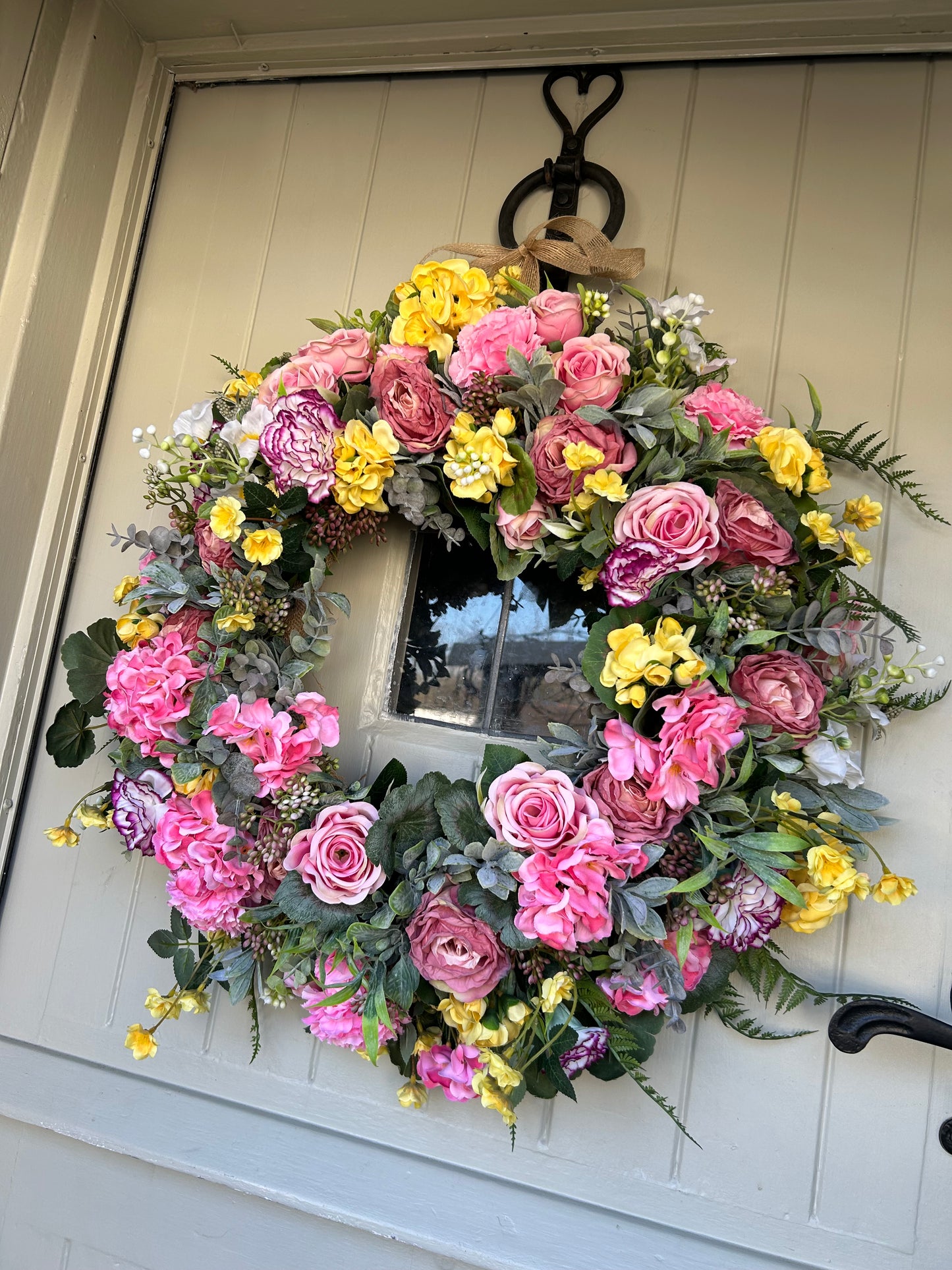 “GLADYS” summer faux wreath (FREE P&P