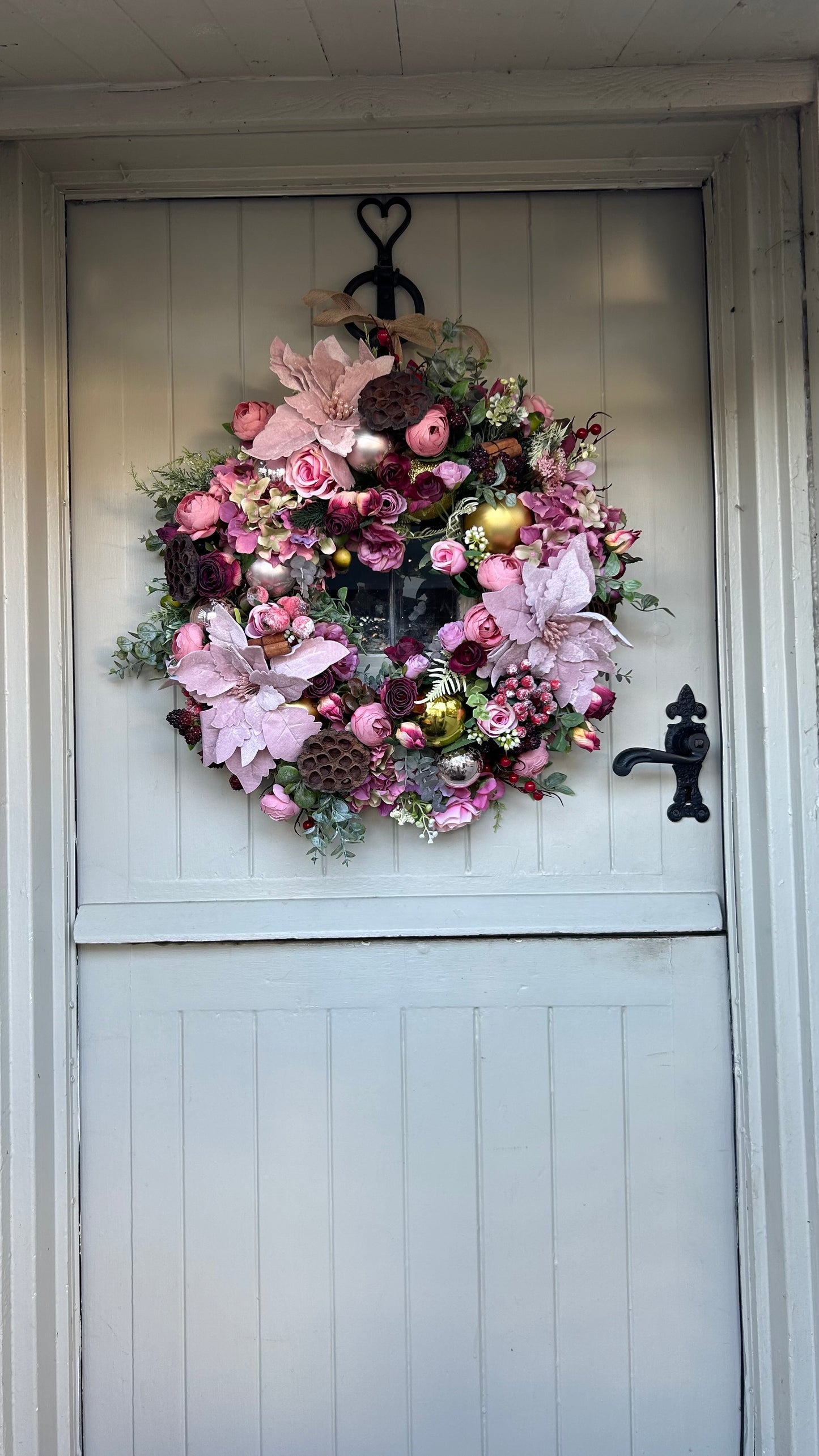 “LEILA” faux Christmas wreath