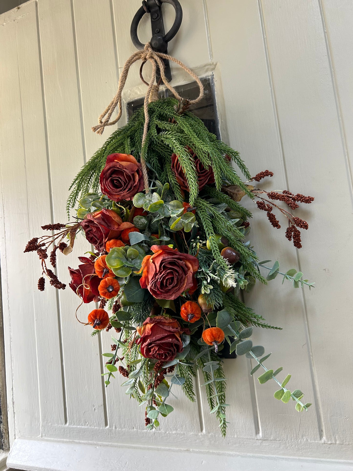 “TESSA” autumn swag artificial wreath (FREE P&P)