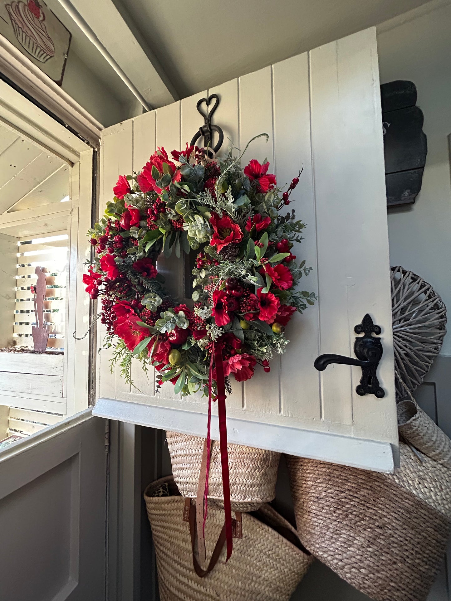 “HARMONE” limited edition winter artificial wreath (FREE P&P)