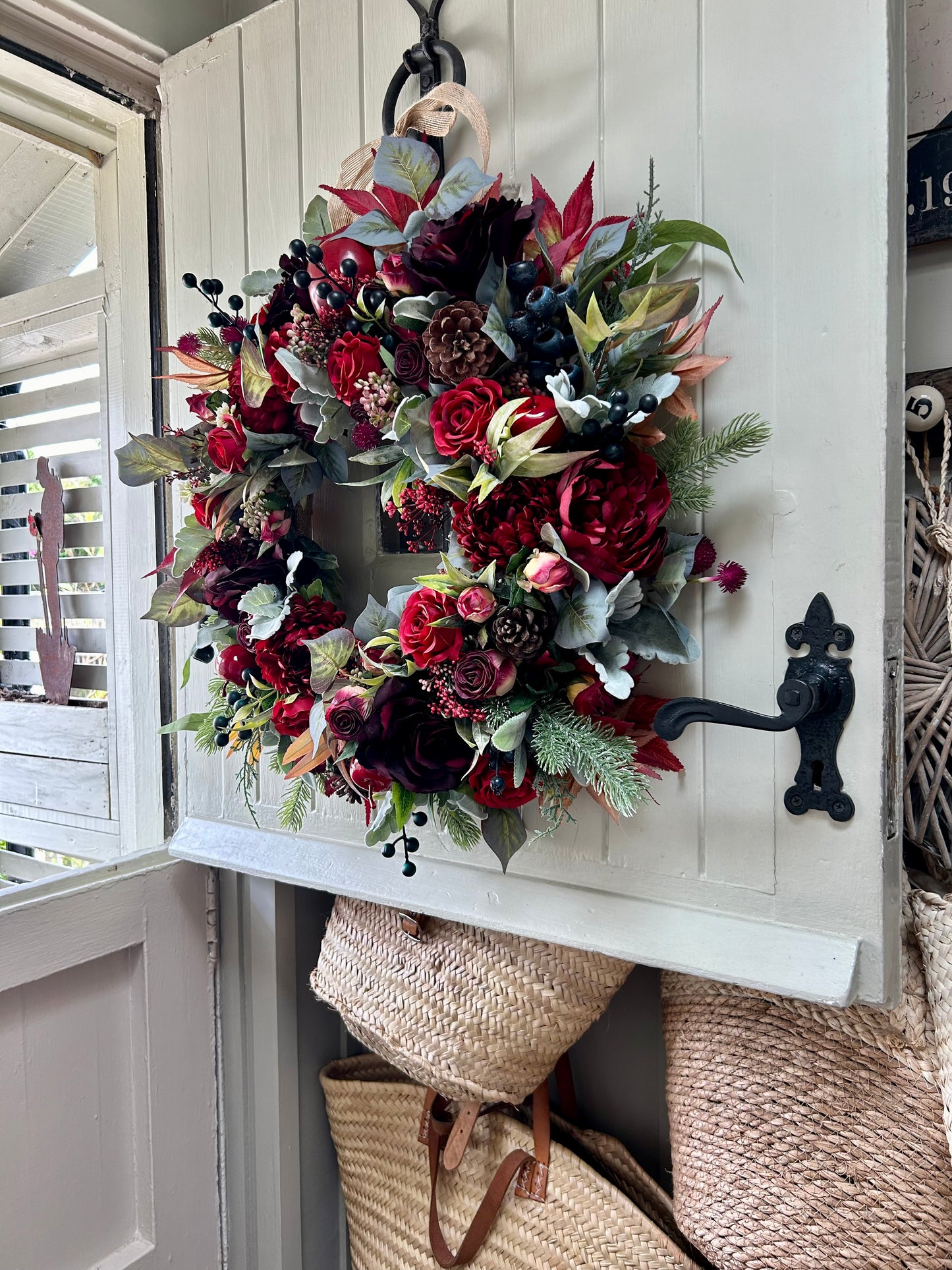 “KITTY” Winter artificial wreath (FREE P&P)