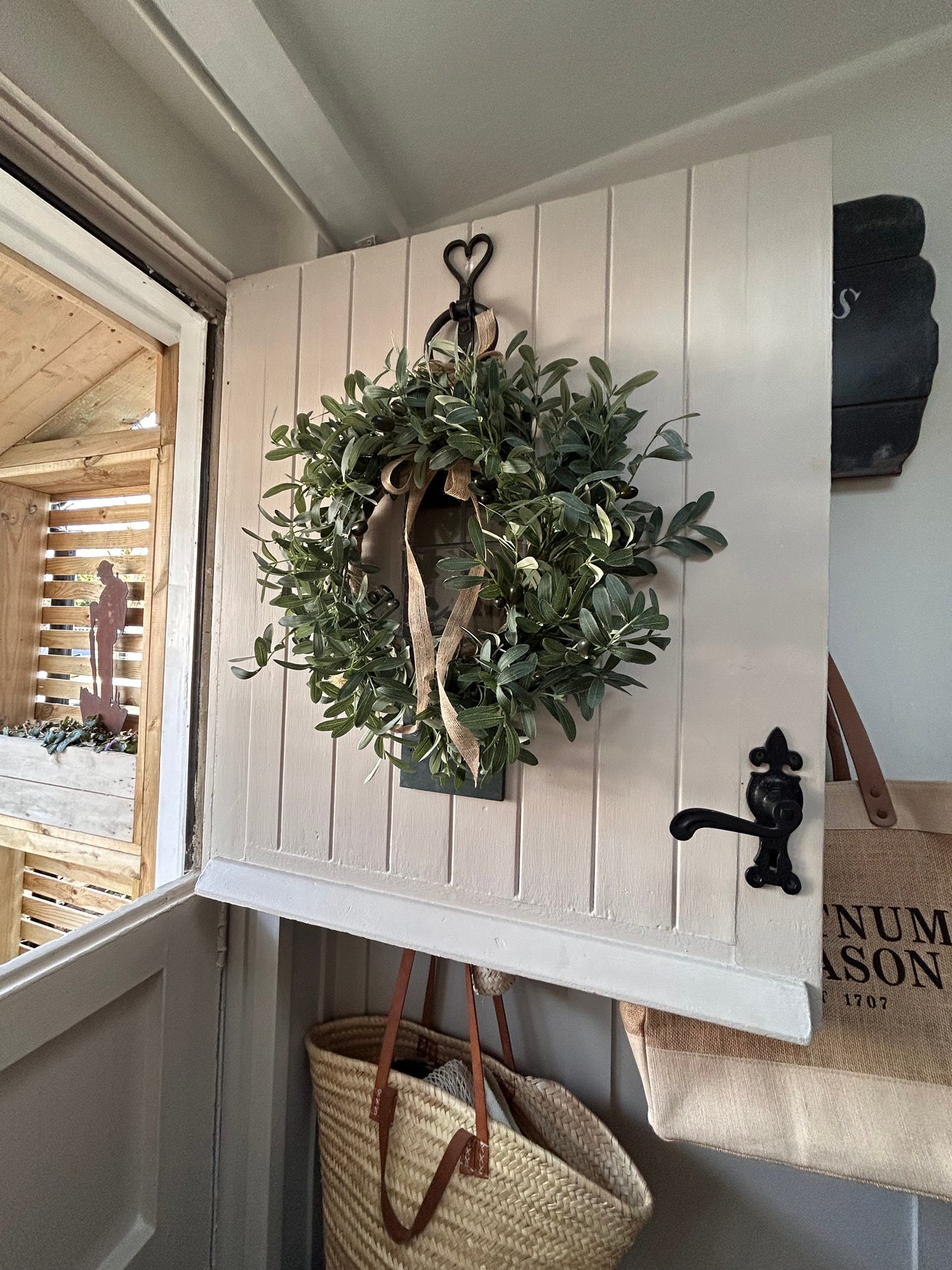 Olive stem faux wreath (FREE P&P)