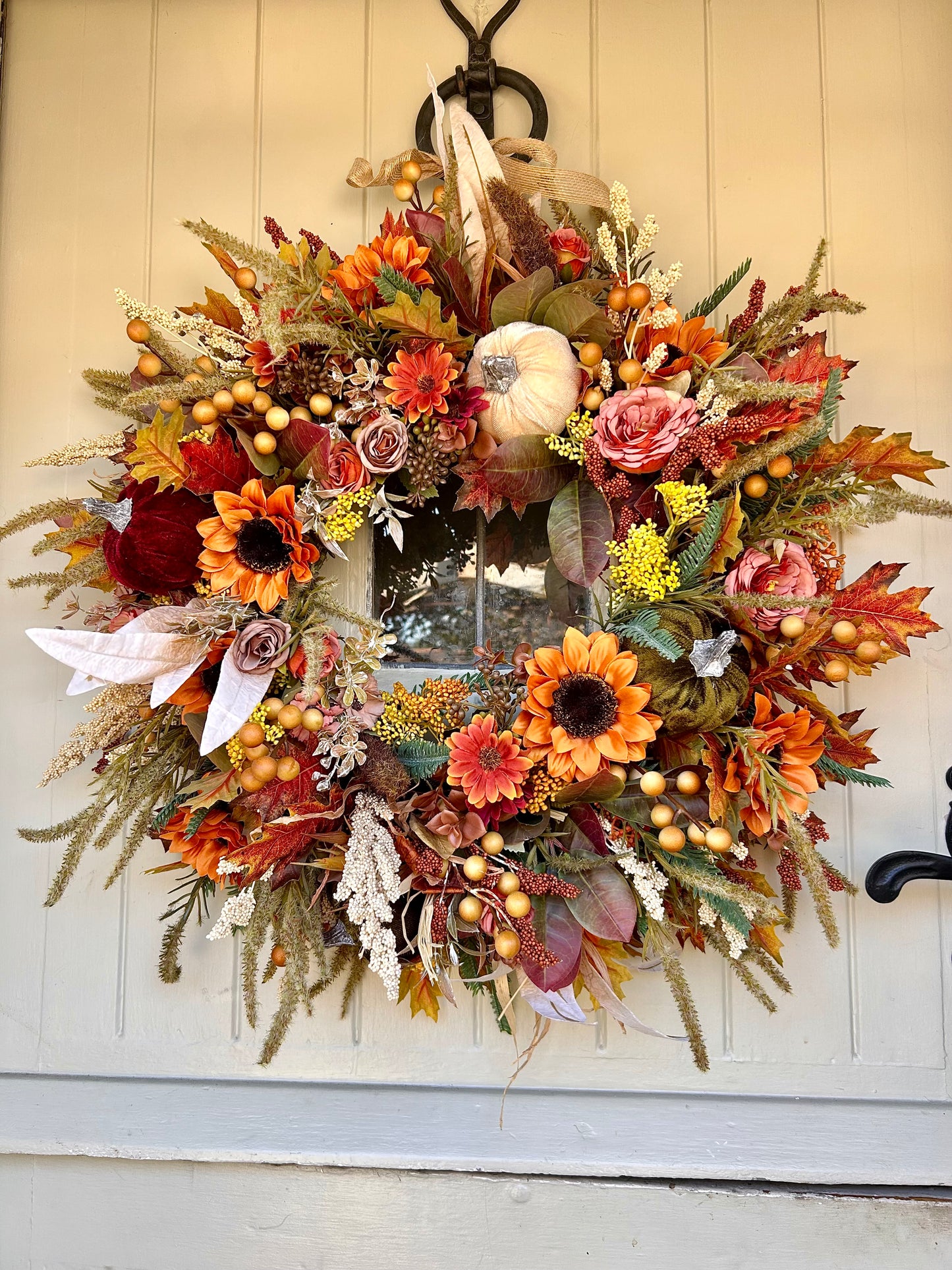 “HEIDI” autumn artificial wreath (FREE P&P)