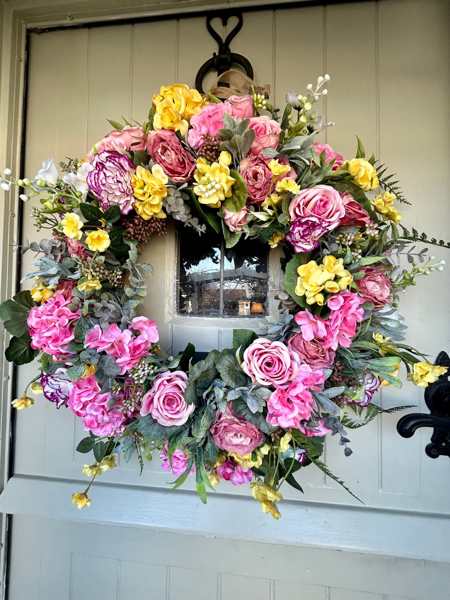 “GLADYS” summer faux wreath (FREE P&P