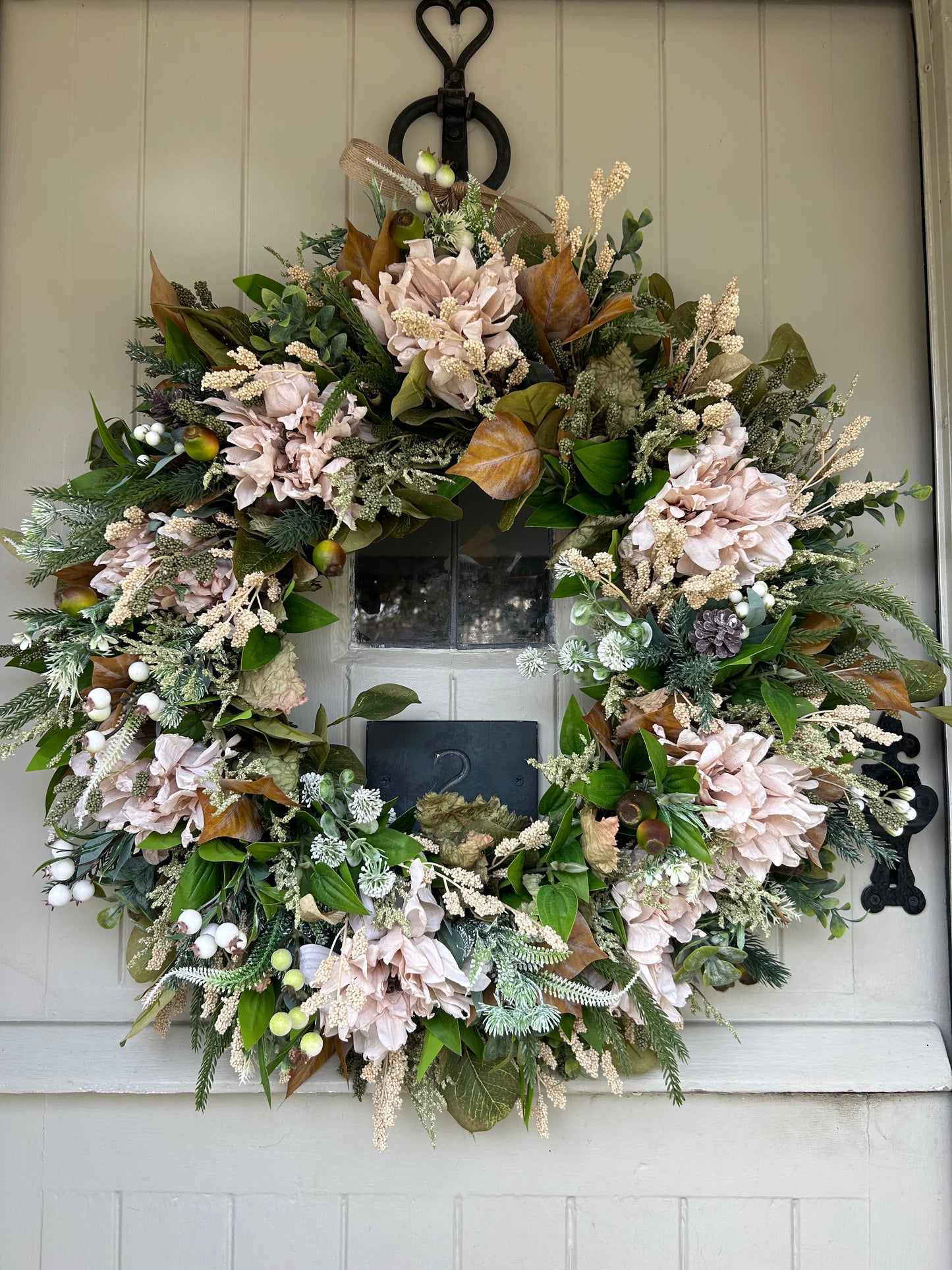 “AMANDA” Winter artificial wreath (FREE P&P)