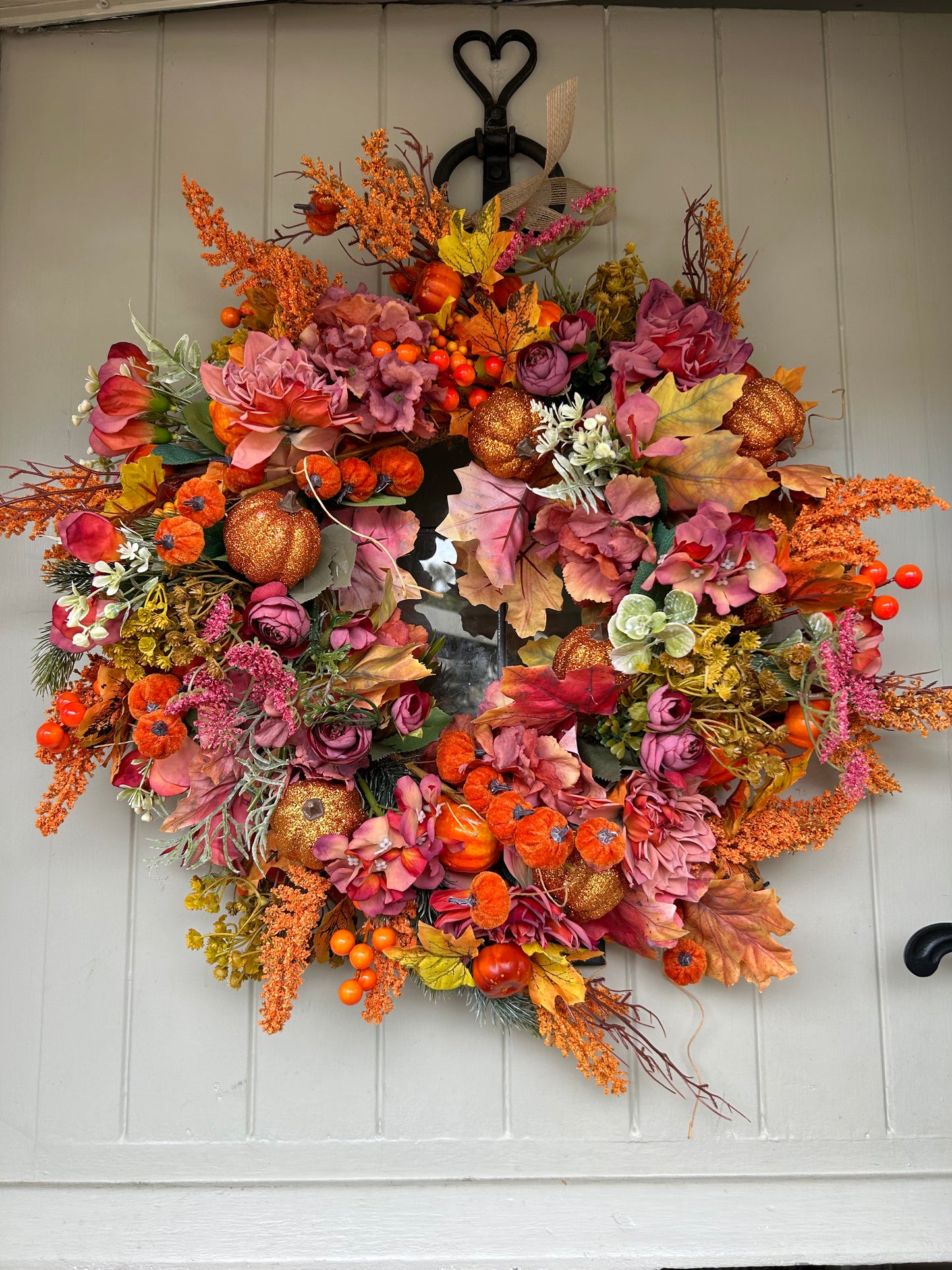 “PAISLEY” ready to post winter artificial wreath (FREE P&P)