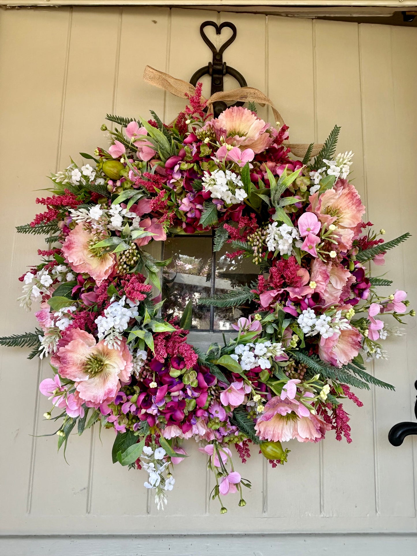 “UNA” faux wreath (FREE P&P)